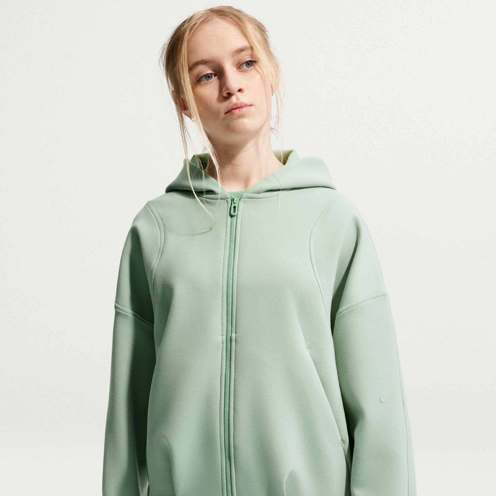 NIKE, Girls' Therma-fit Knit Full-zip Hoodie Mavn