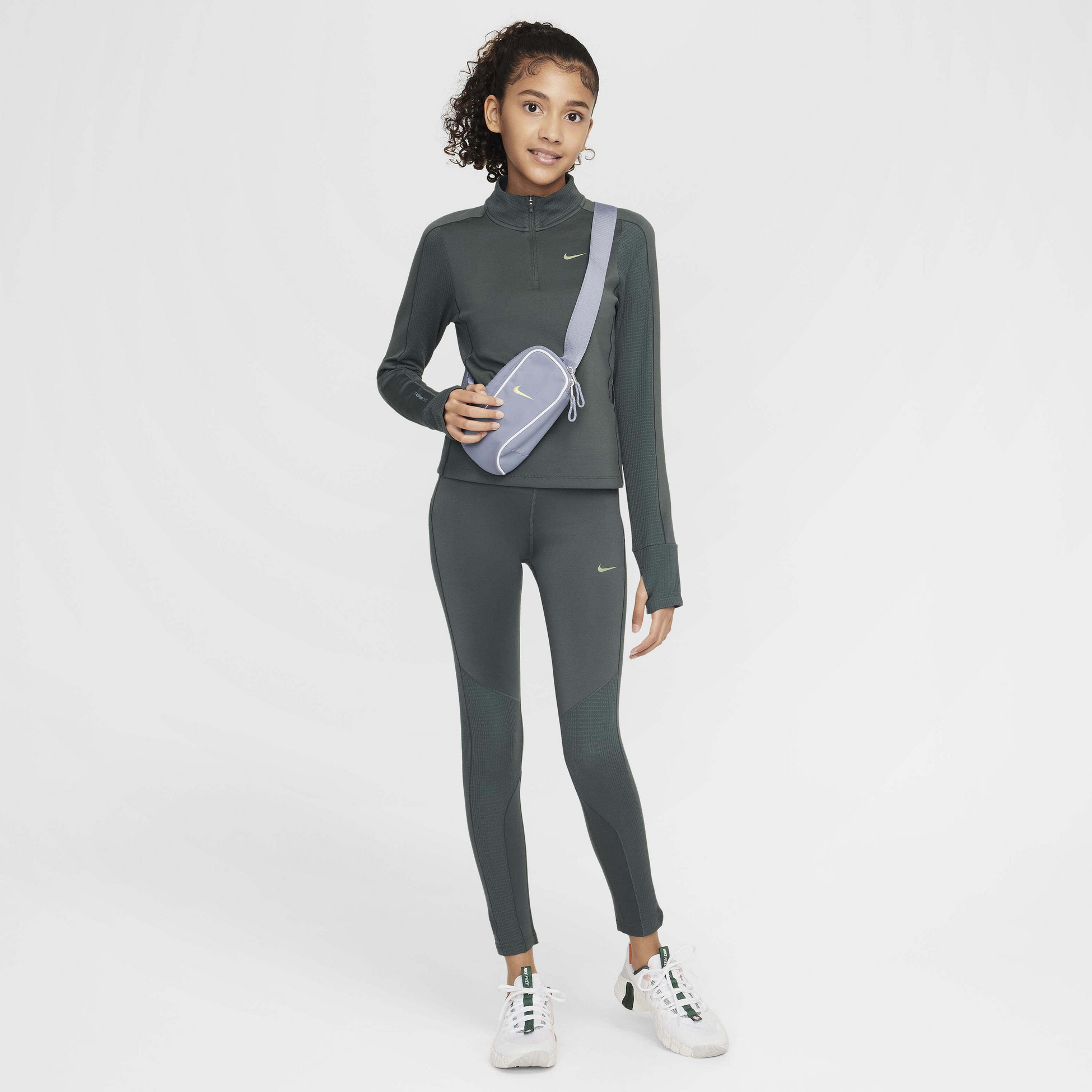 NIKE, Girls' Therma-fit Mid-rise Leggings Pro