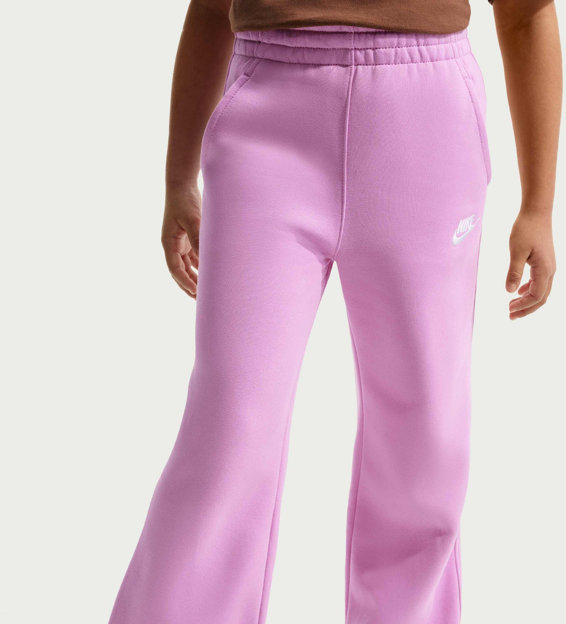 NIKE, Girls' Wide-leg Trousers Sportswear Club Fleece