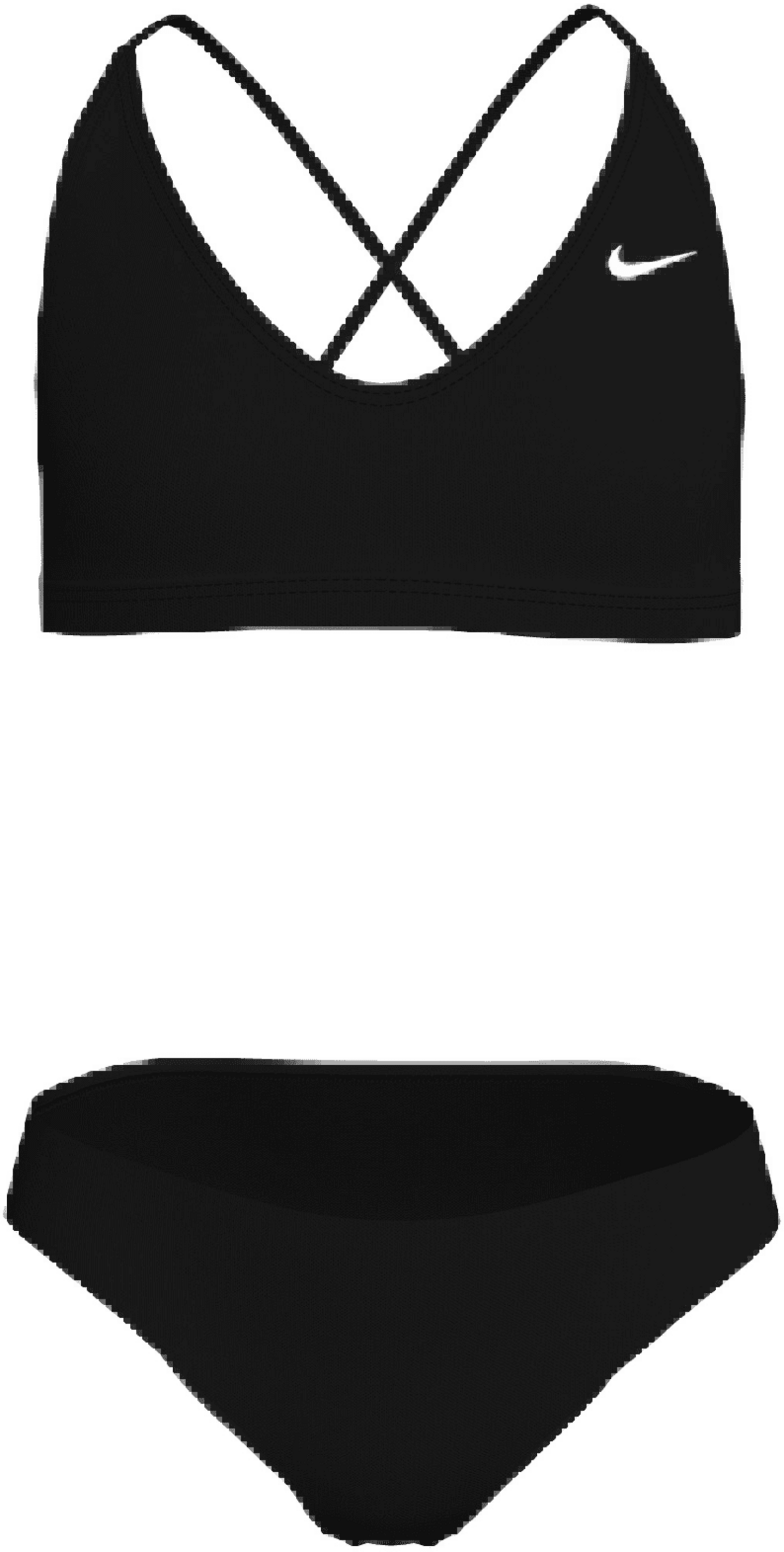 NIKE, Girls Solid Lace Up Bikini Set