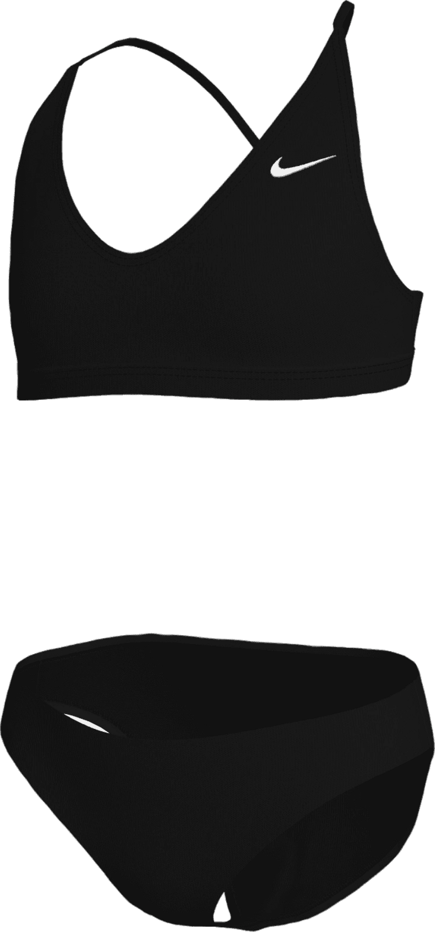 NIKE, Girls Solid Lace Up Bikini Set