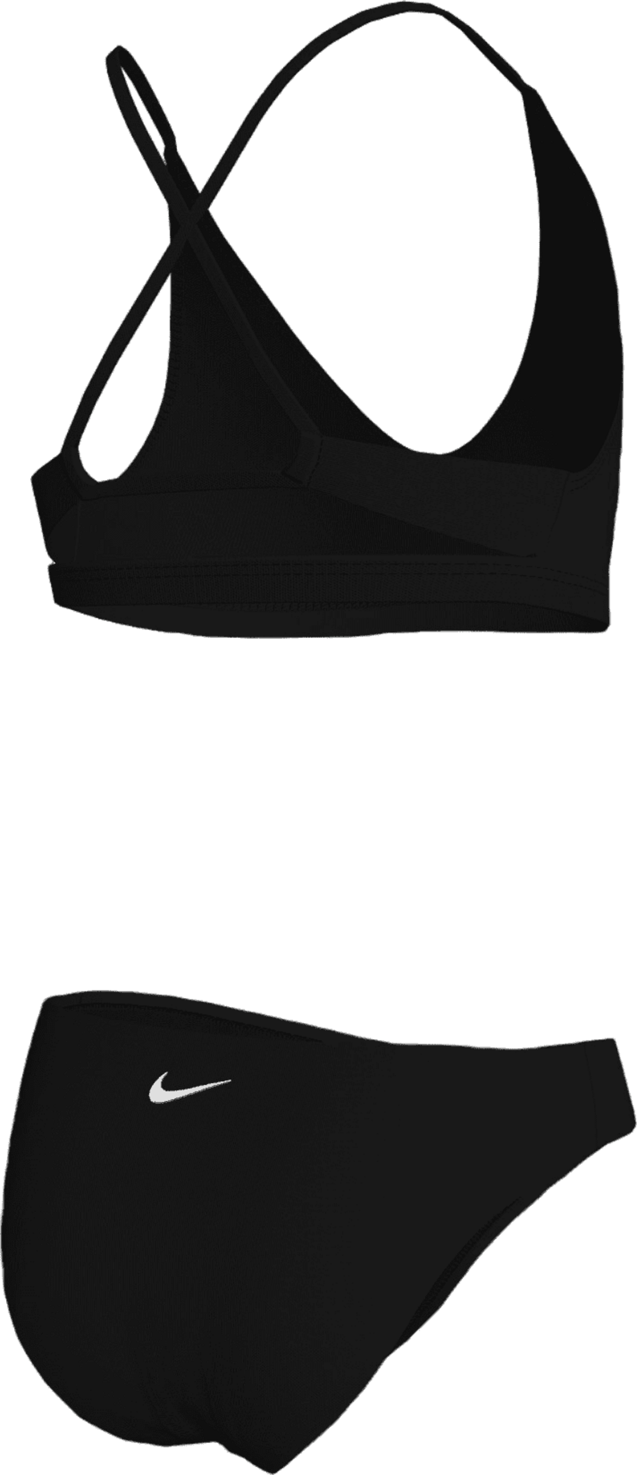 NIKE, Girls Solid Lace Up Bikini Set