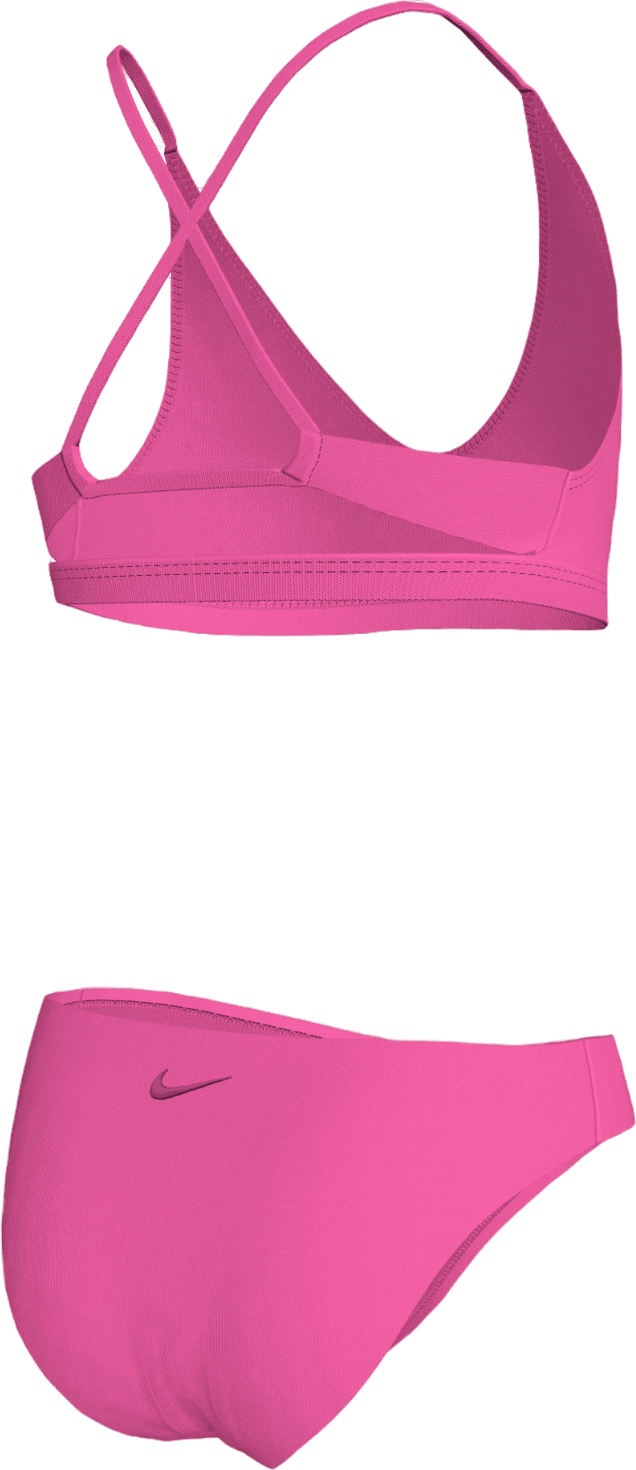 NIKE, Girls Solid Lace Up Bikini Set