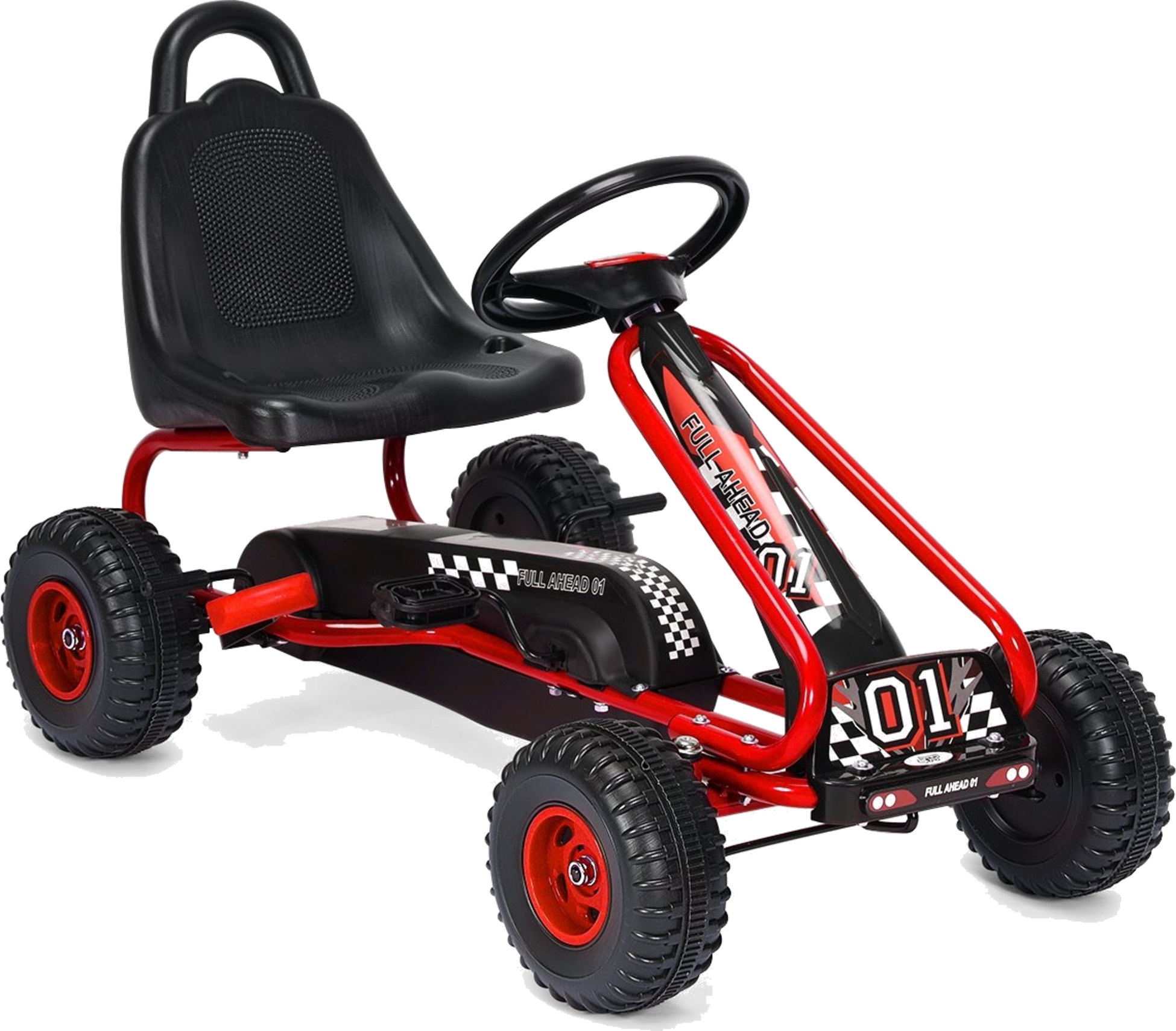 B2X, Go-kart With Adjustable Seat And Handbrake, Pedal Car With A Load Capacity Of Up To 30 Kg, Pedal Go