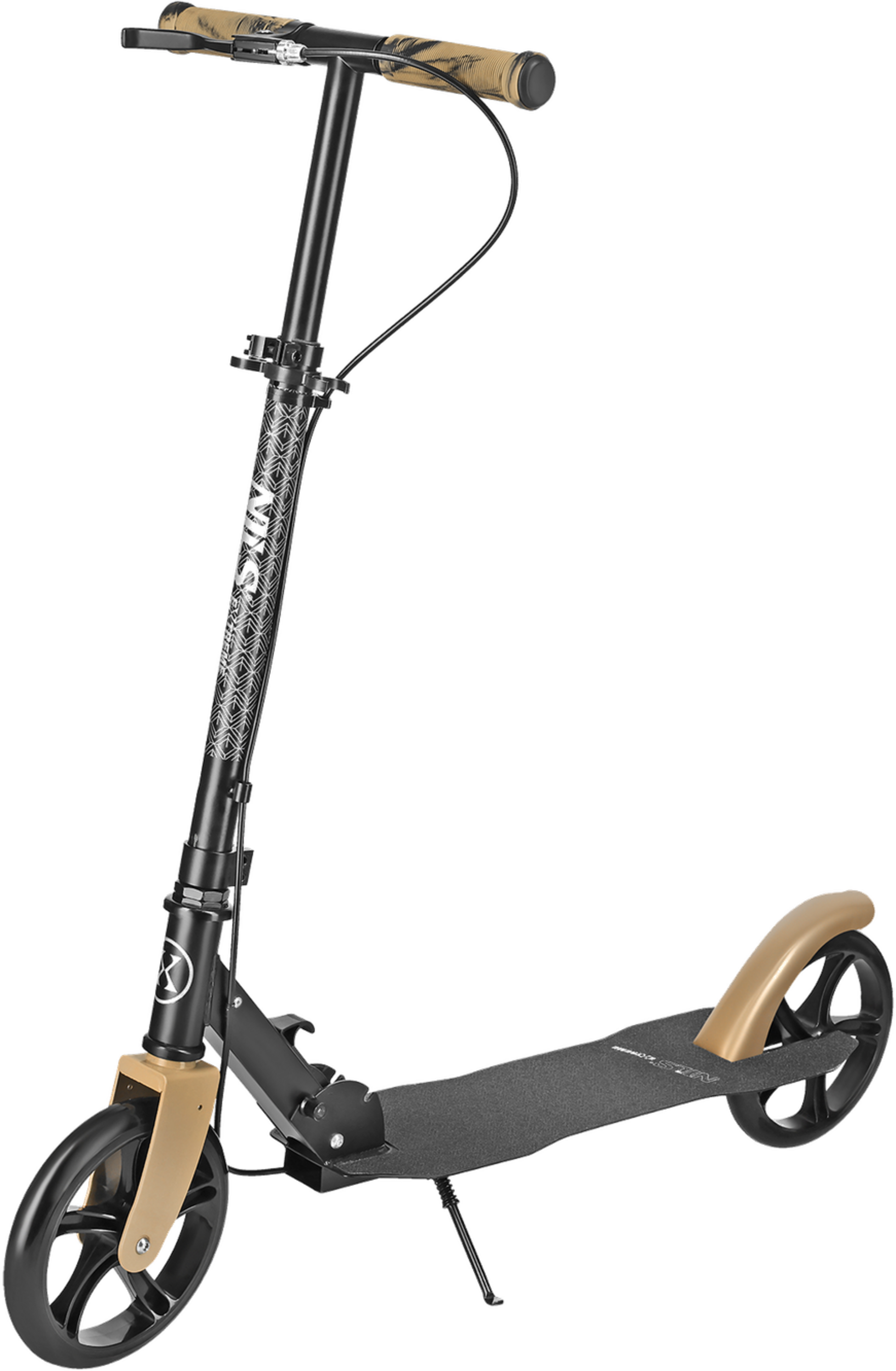 NORTHIX, Gold Folding Scooter &ndash; Lightweight, Adjustable Height
