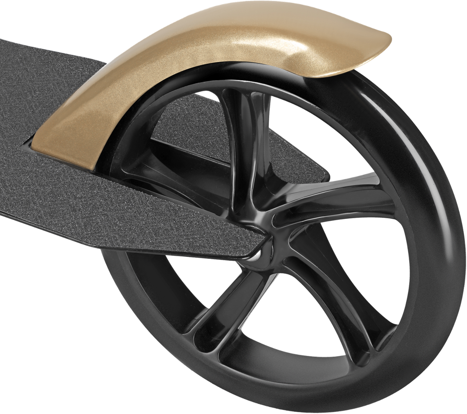 NORTHIX, Gold Folding Scooter &ndash; Lightweight, Adjustable Height