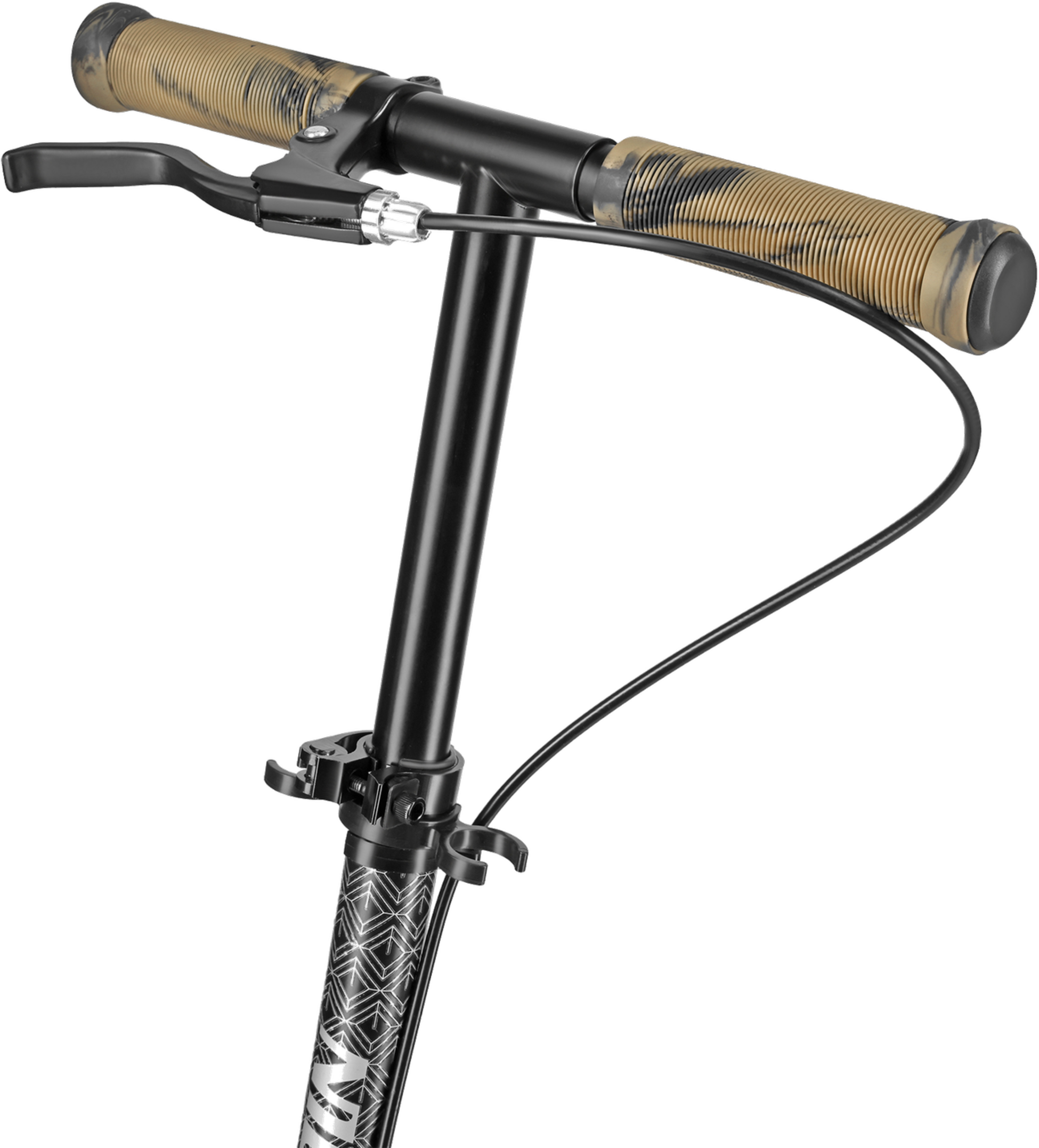 NORTHIX, Gold Folding Scooter &ndash; Lightweight, Adjustable Height