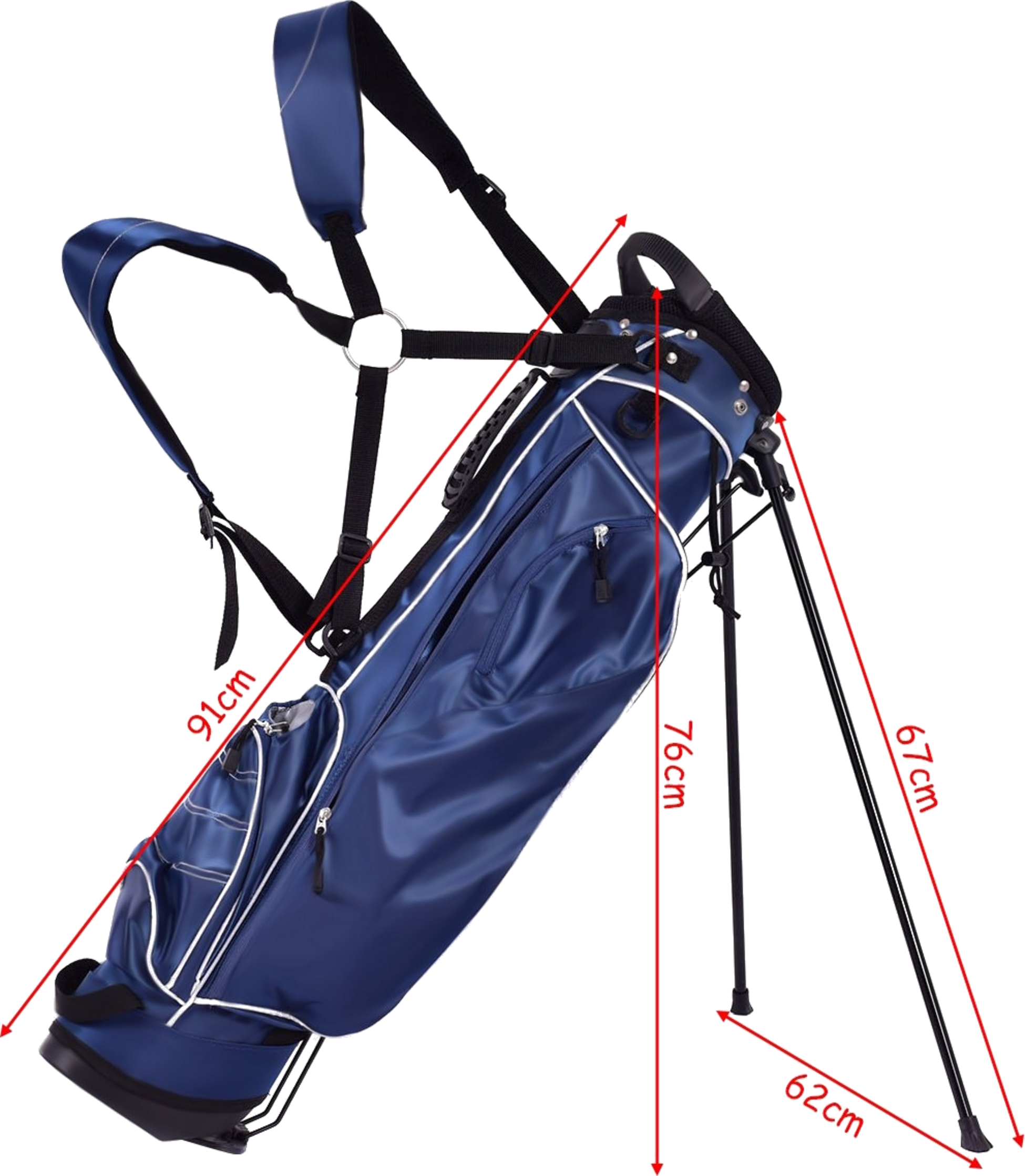 NORTHIX, Golf Bag 9 Inch Golf Bag Pencil Bag Professional Travel Bag Stand Bag With Head Section And Carrying
