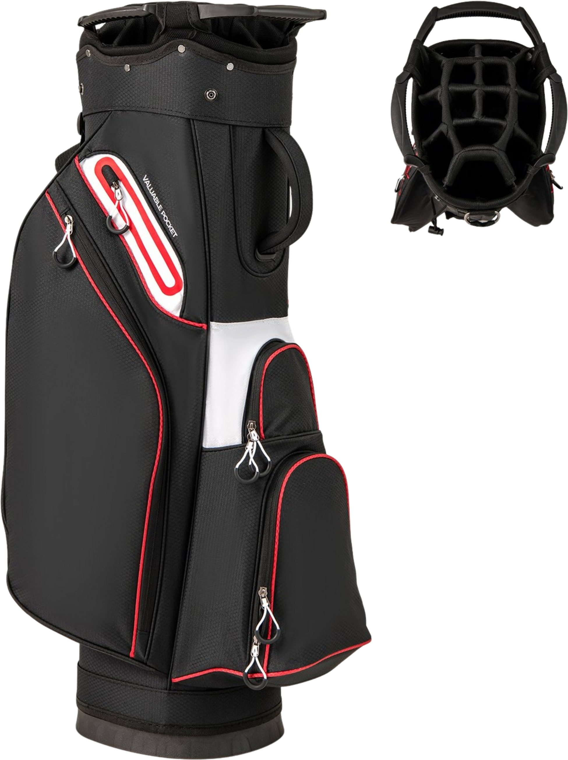 NORTHIX, Golf Cart Bag, 14-way Divider, Water-resistant, Black