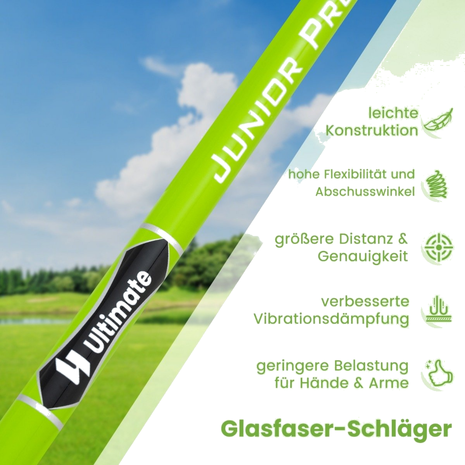 B2X, Golf Iron 7 For Children With Headcover Single Golf Iron Made Of Aluminum For Right-handers
