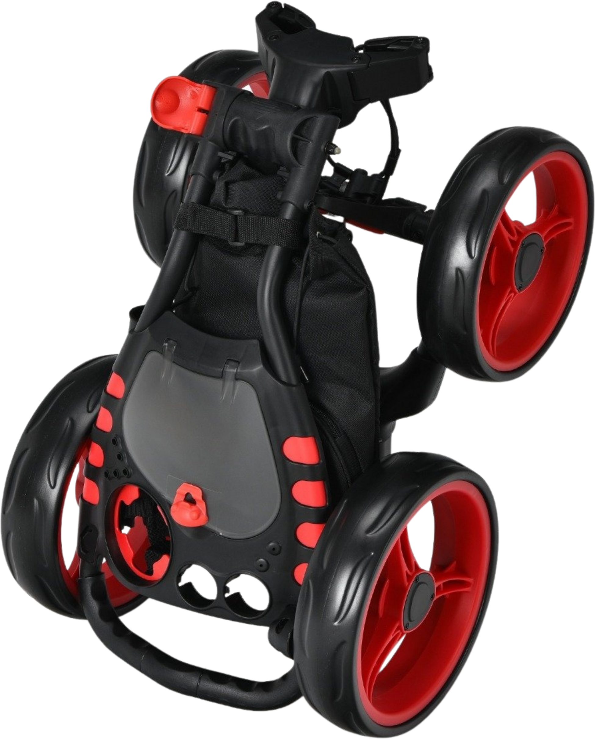 NORTHIX, Golf Trolley 4 Wheel Golf Trolley Golf Cart Golf Folding Golf Caddy Golf Push Cart Made Of Aluminum