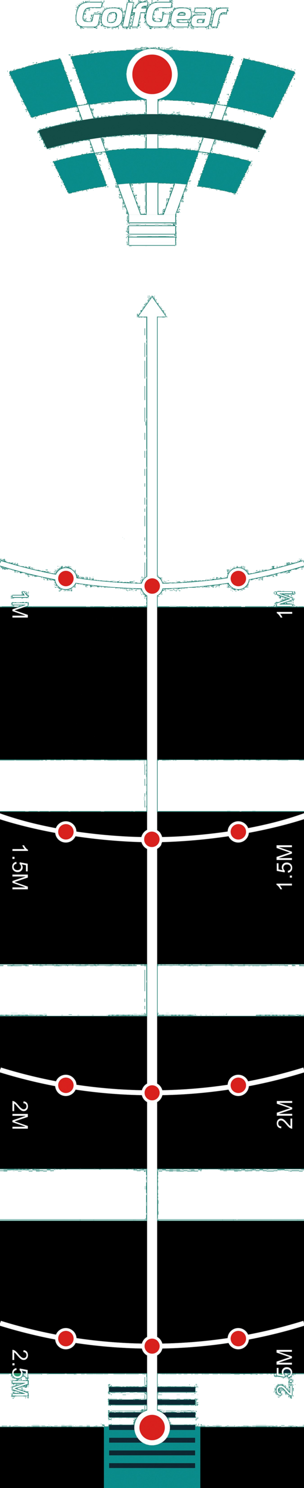 GOLF GEAR, Golfgear Puttingmatta Deluxe 3m