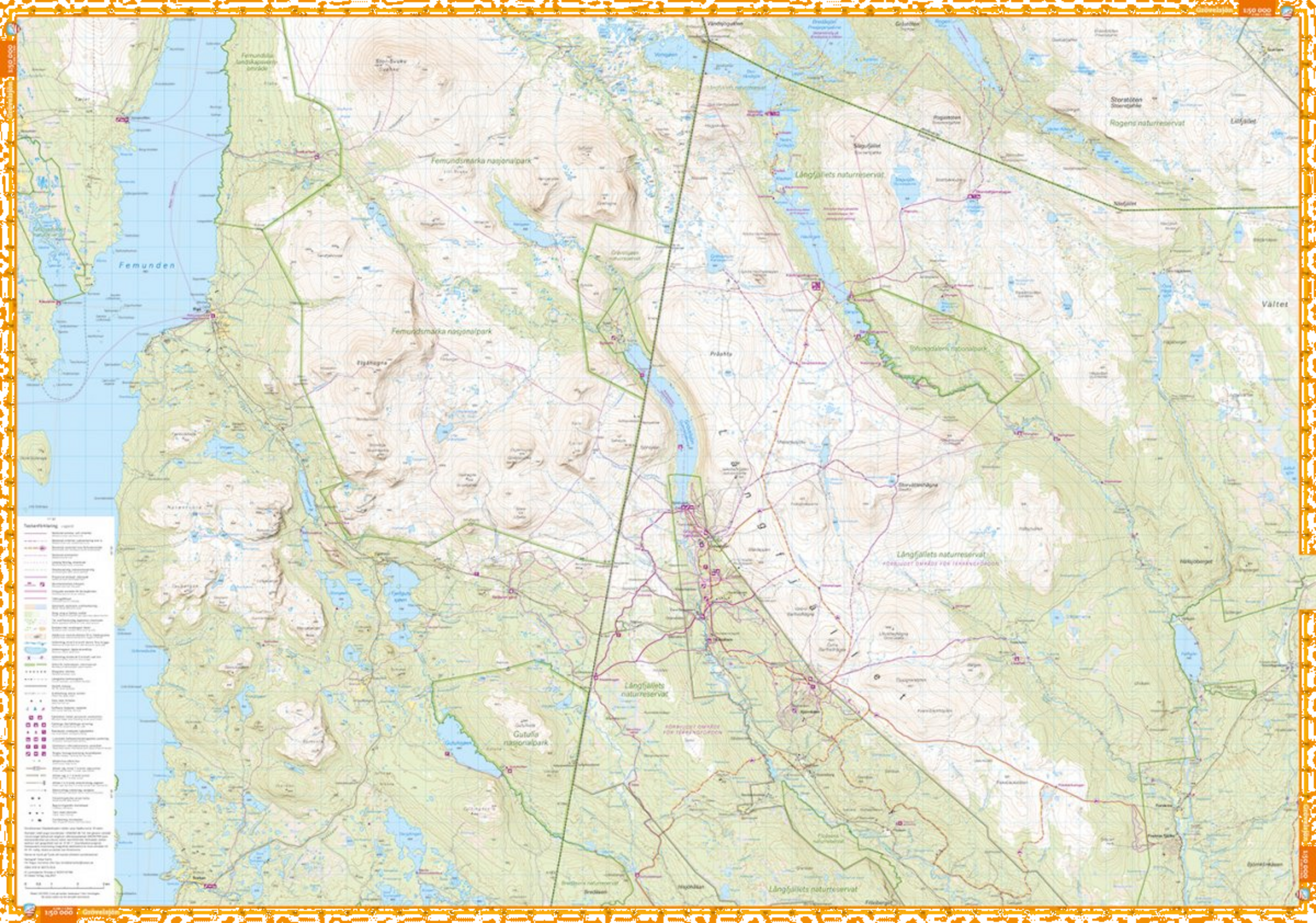 CALAZO, Grövelsjön  Rogen 1:50.000
