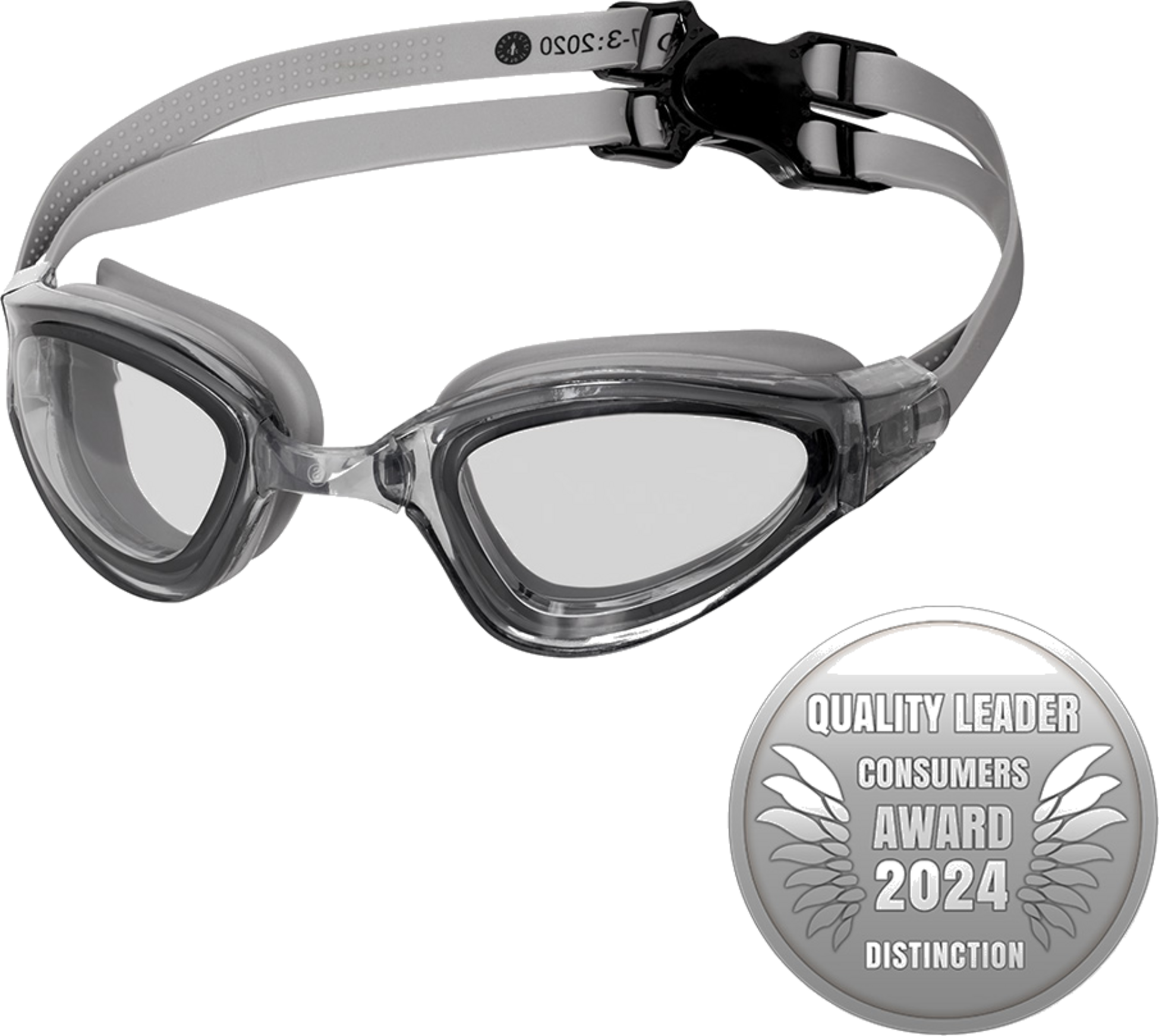 NORTHIX, Gray Swimming Goggles, Anti-fog, Uv Protection