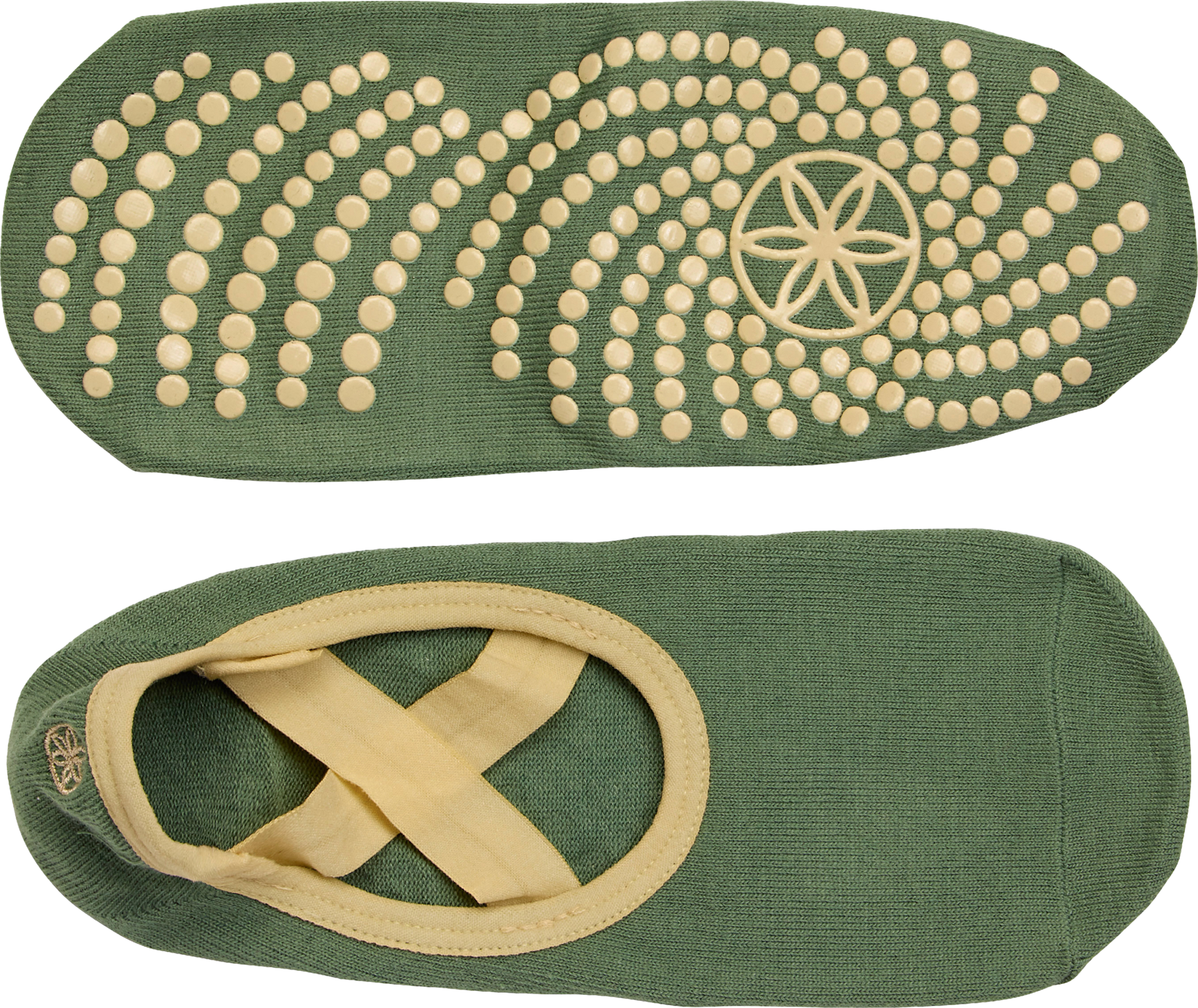 GAIAM, Grippy Yoga Barre Socks Olive Haze