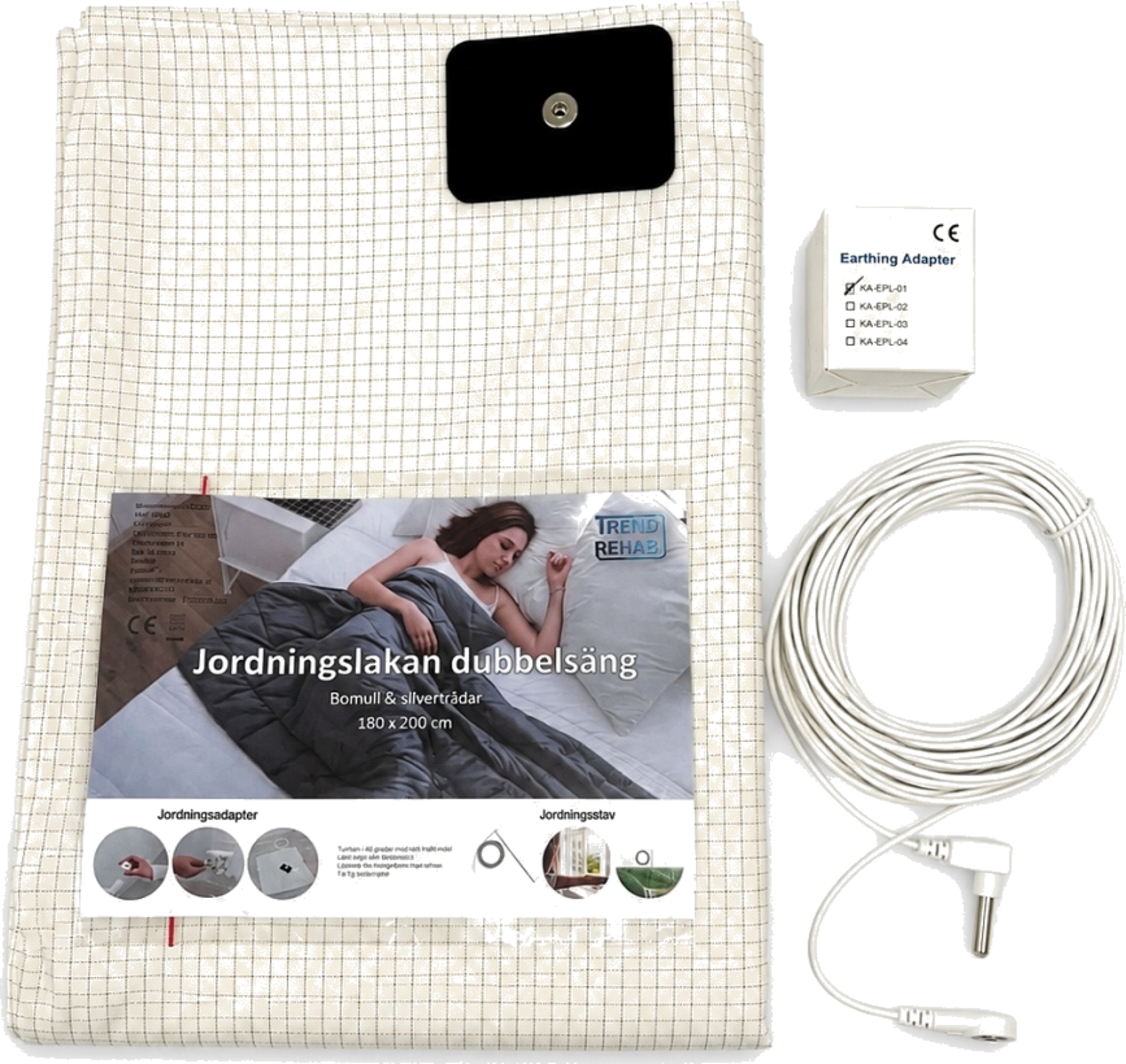 TRENDREHAB, Grounding Sheet For Double Bed 180 X 200 Cm
