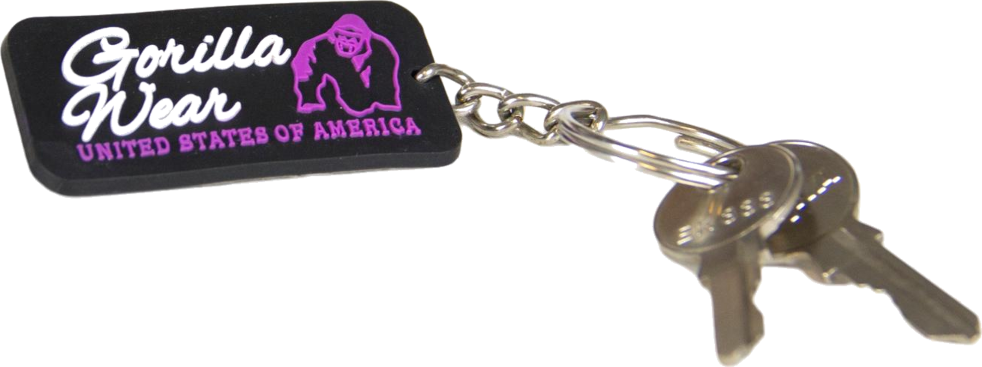 GORILLA WEAR, Gw Rubber Logo Keychain