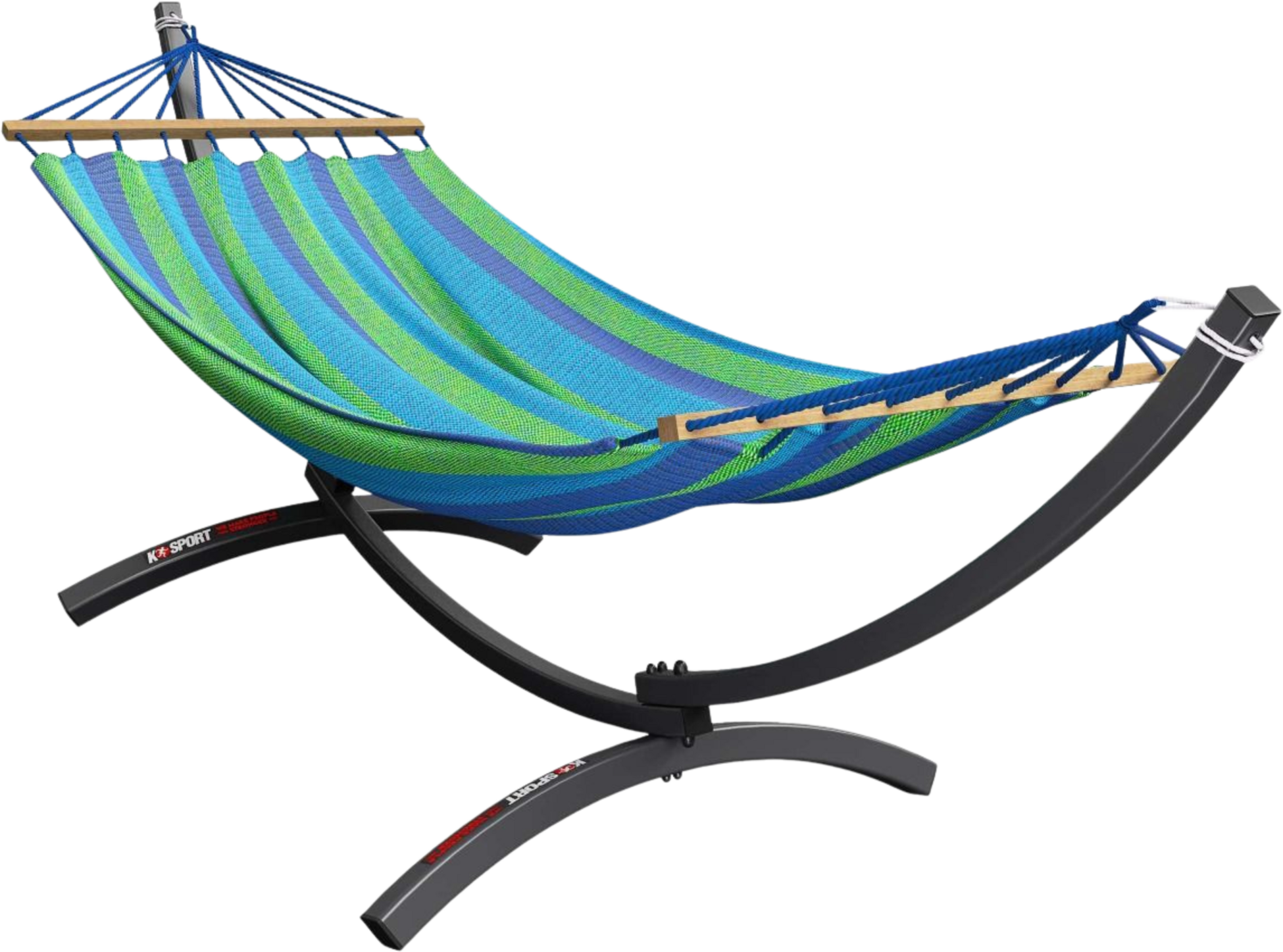 K-SPORT, H&auml;ngmatta F&ouml;r Utomhusbruk Med Ram I Outdoor Hammock