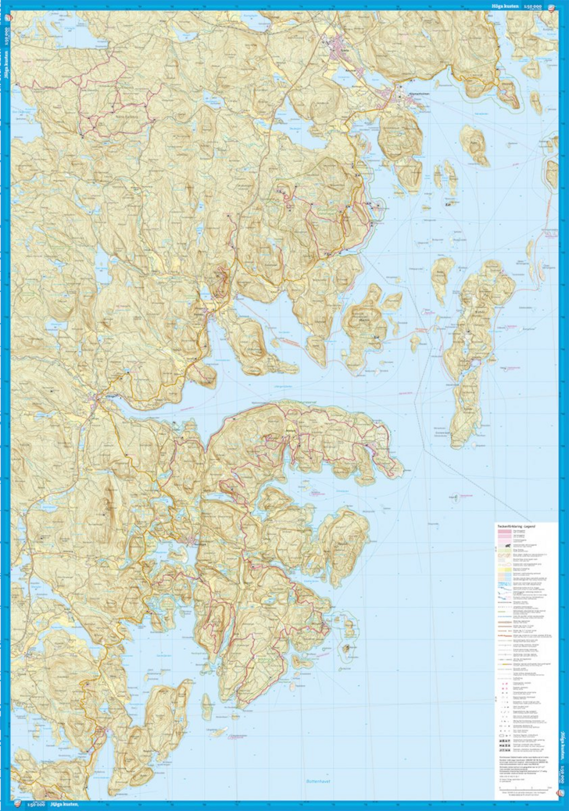 CALAZO, H&ouml;ga Kusten 1:50 000