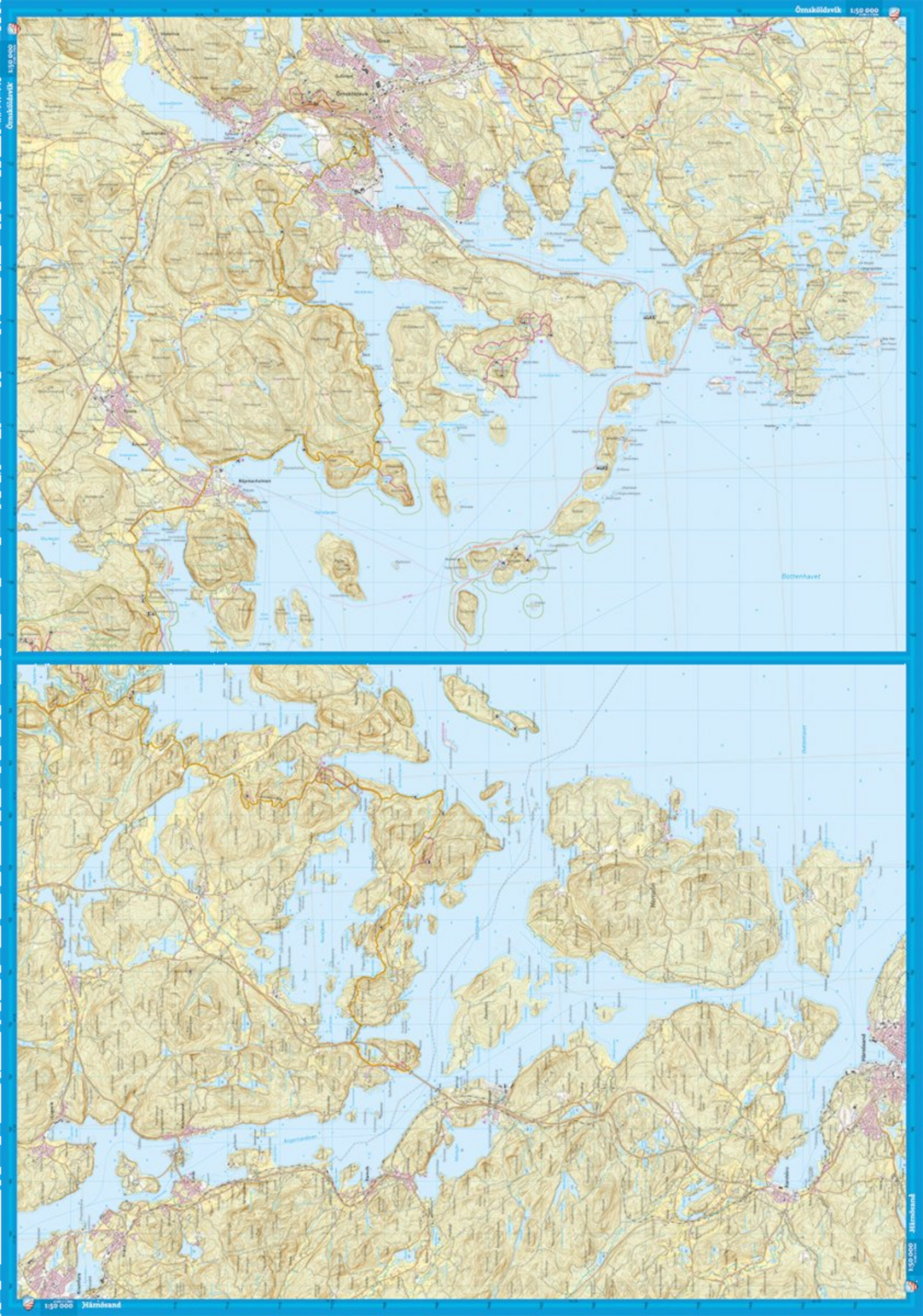 CALAZO, H&ouml;ga Kusten 1:50 000