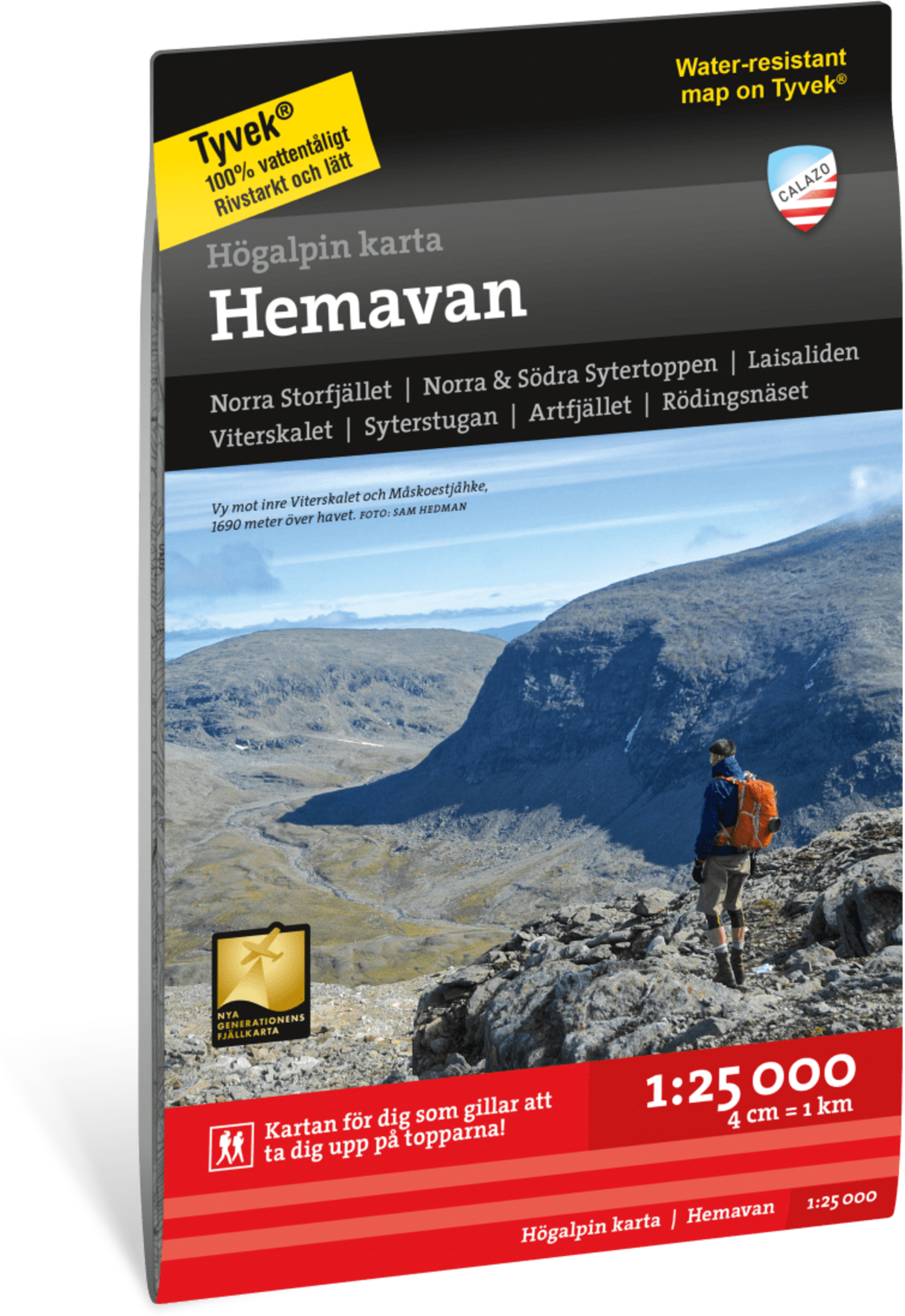 CALAZO, Högalpin Karta Hemavan 1:25.000