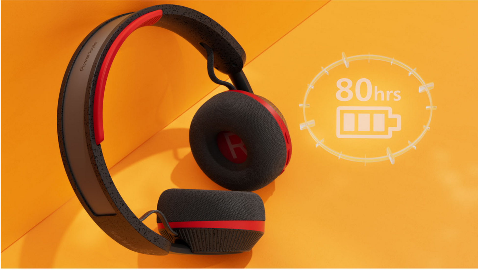 PHILIPS, H&ouml;rlur Over-ear Sport Solcell Ip55