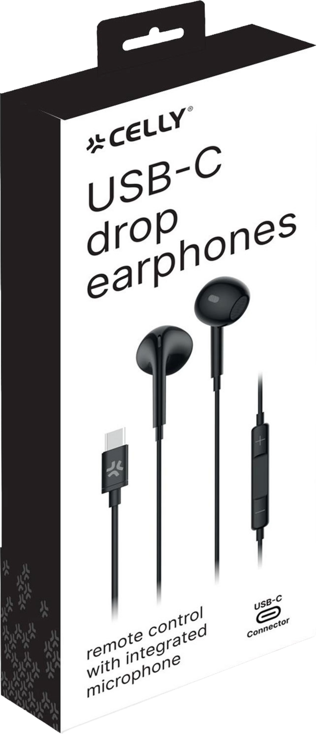 CELLY, H&ouml;rlurar Earpods Kabel Usb-c Up1300