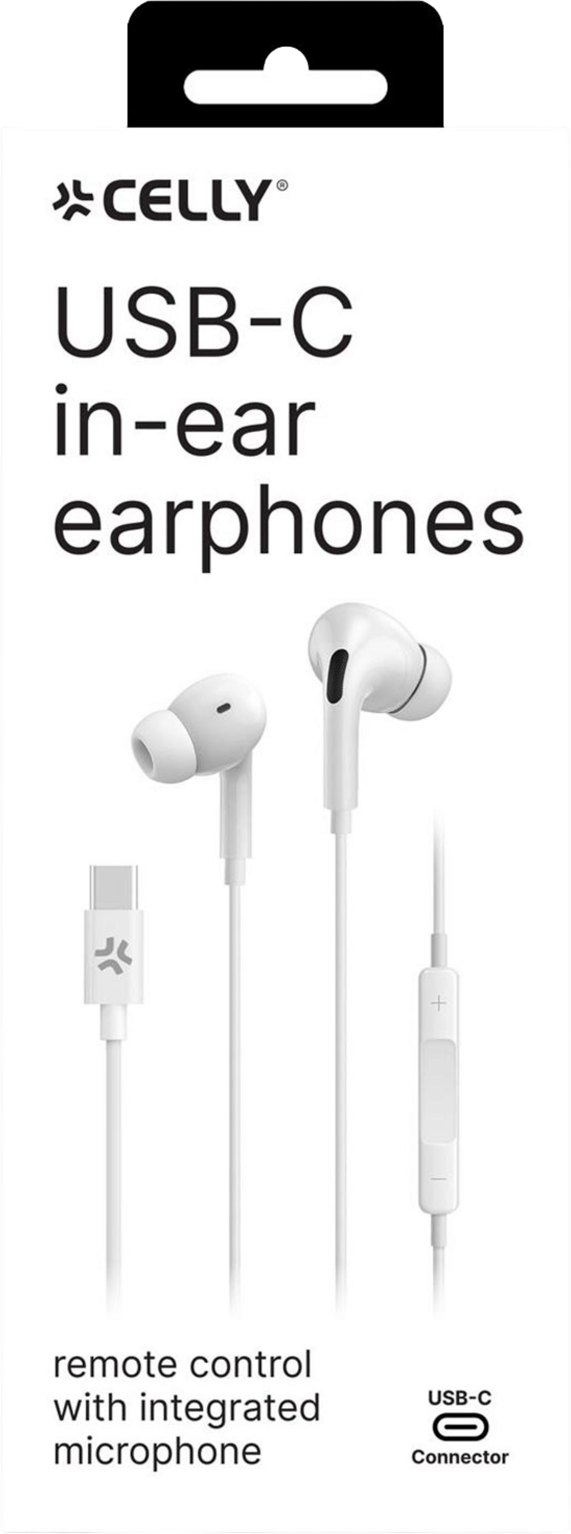 CELLY, H&ouml;rlurar In-ear Kabel Usb-c Up1200