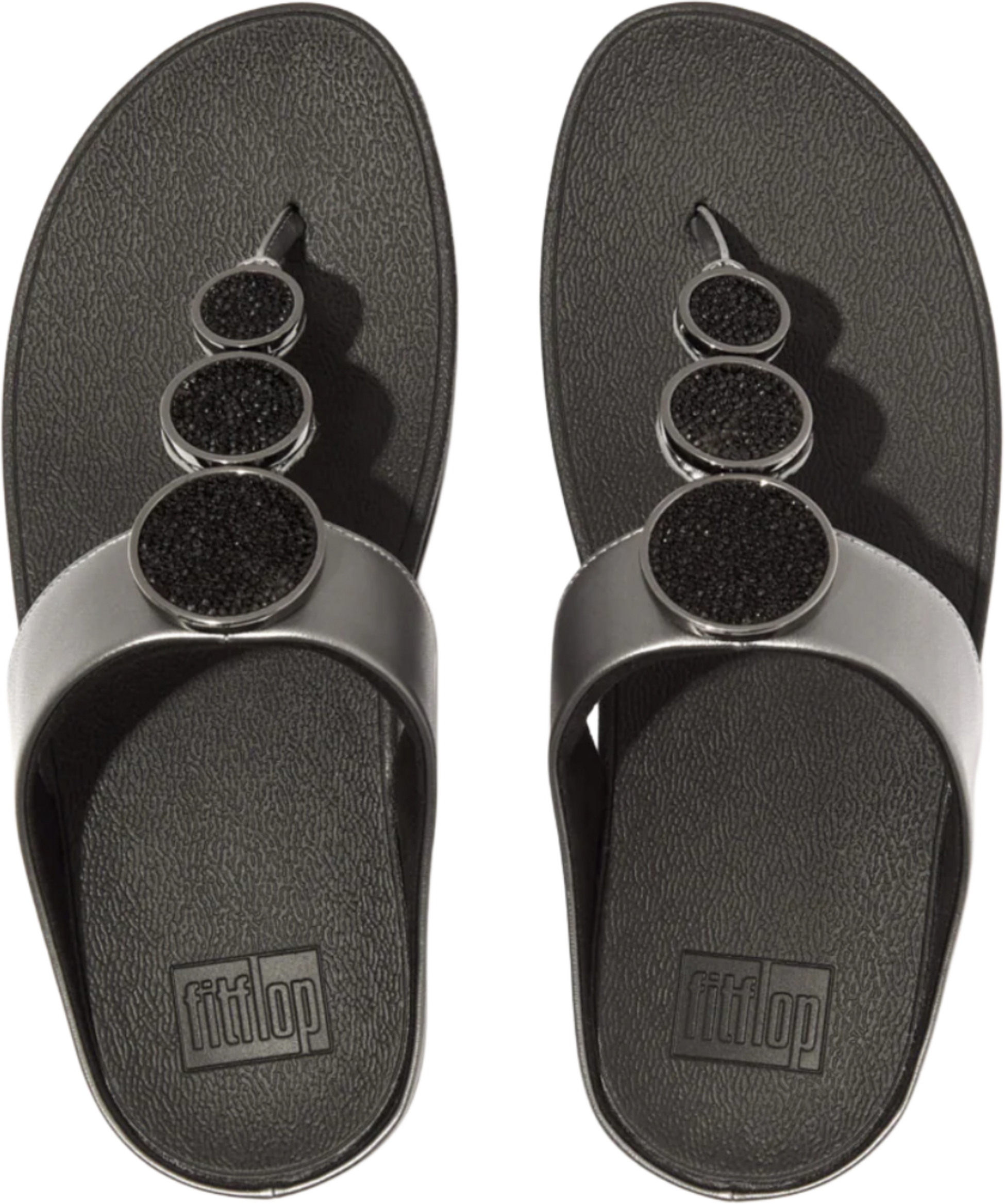 FITFLOP, Halo Bead-circle Metallic Toe-post Sandals