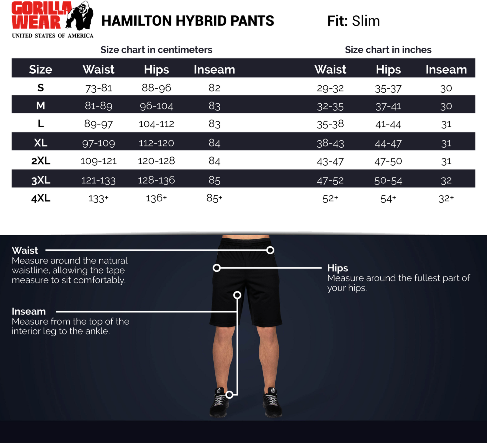 GORILLA WEAR, Hamilton Hybrid Pants