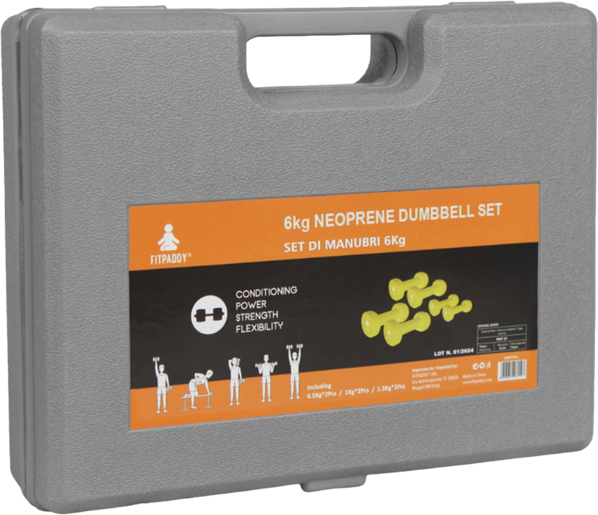 FITPADDY, Hantelset Vinyl 6 St