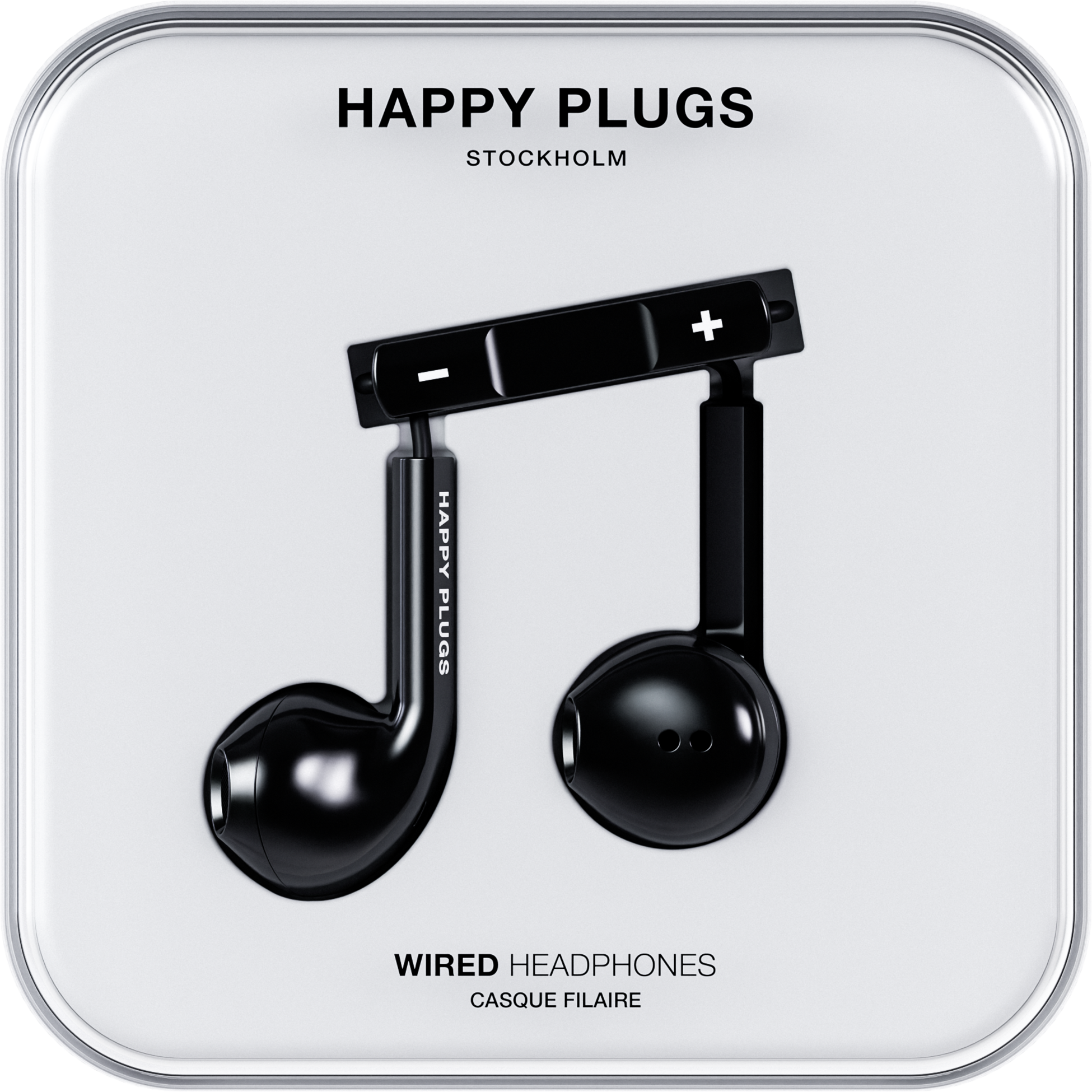 HAPPY PLUGS, Happy Plugs Headphone Wired In-ear Usb-c Black