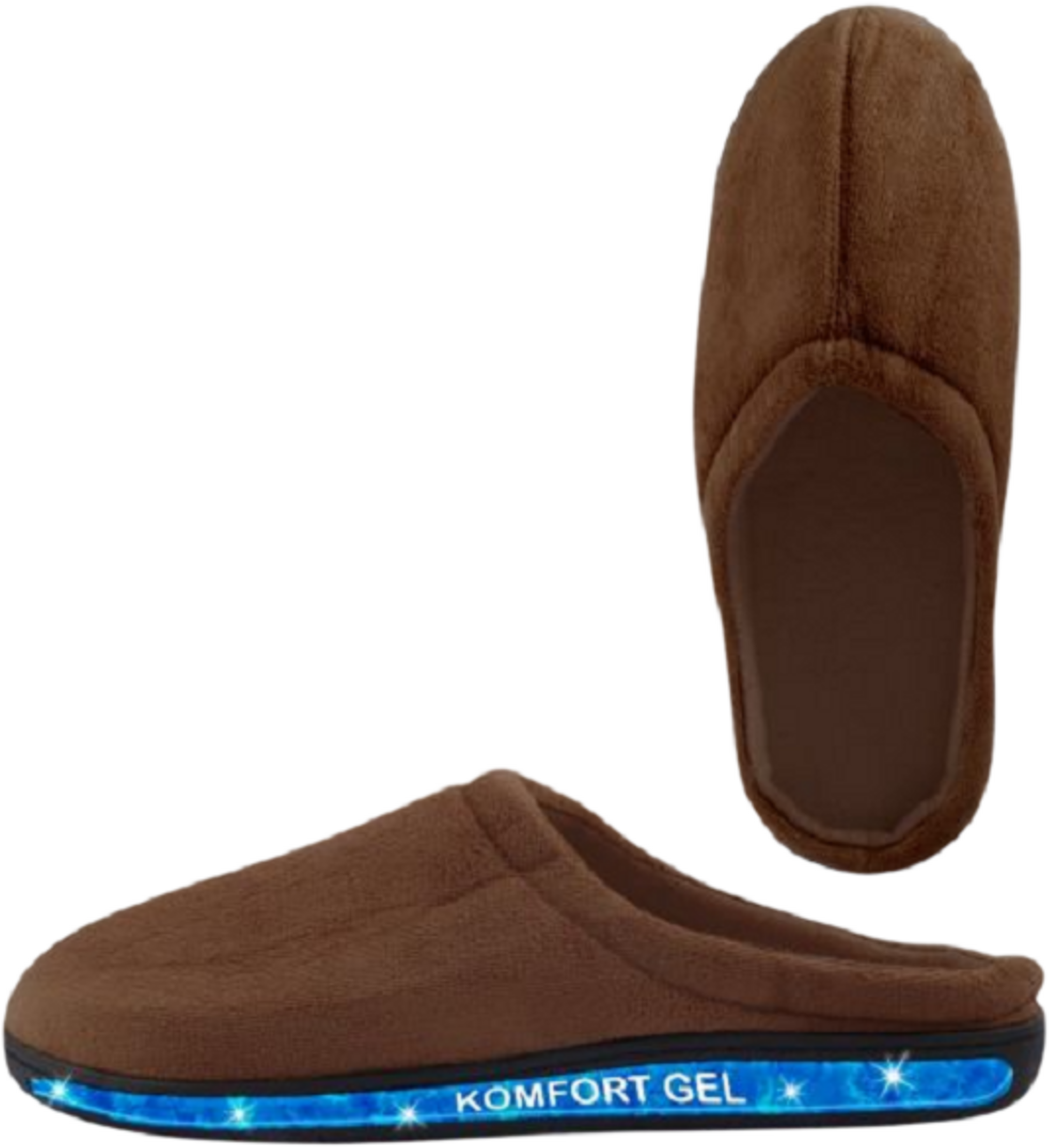 NORTHIX, Happy Shoes - Comfort Gel Slippers - Brown 37/38