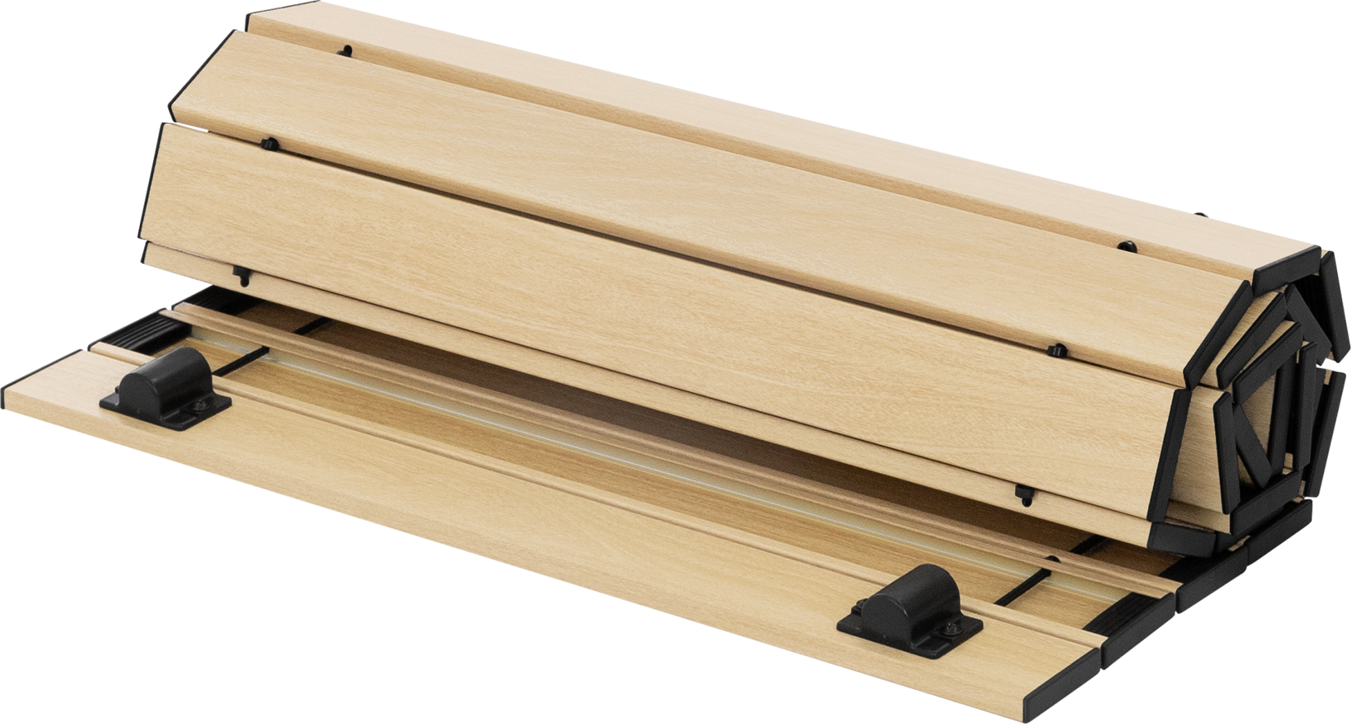 HAUKI, Hauki Foldable Camping Table 118&times;55&times;64.5 Cm, Beige Aluminium Outdoor Table With Roll-up Top