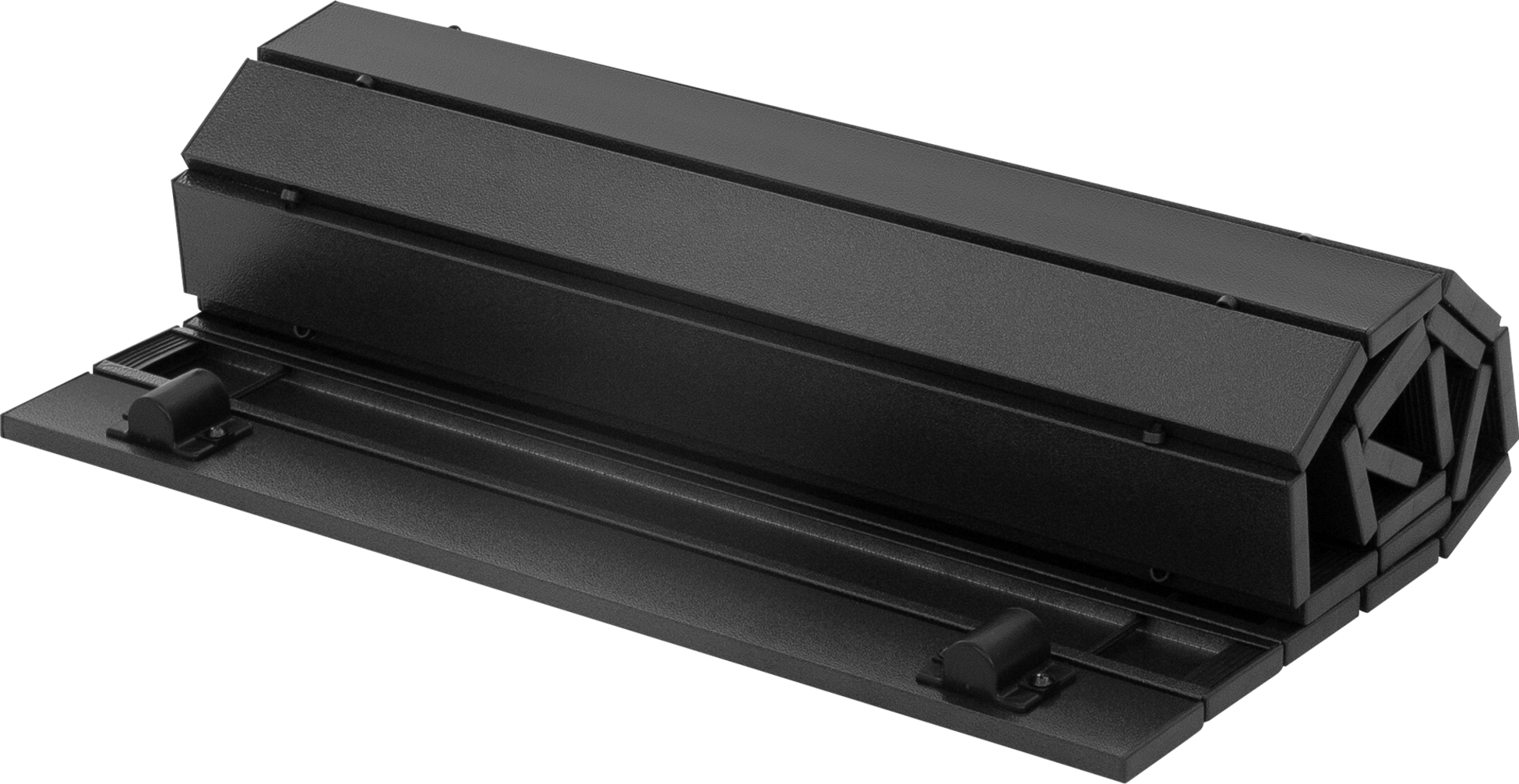 HAUKI, Hauki Foldable Camping Table 118&times;55&times;64.5 Cm, Black Aluminium Outdoor Table With Roll-up Top