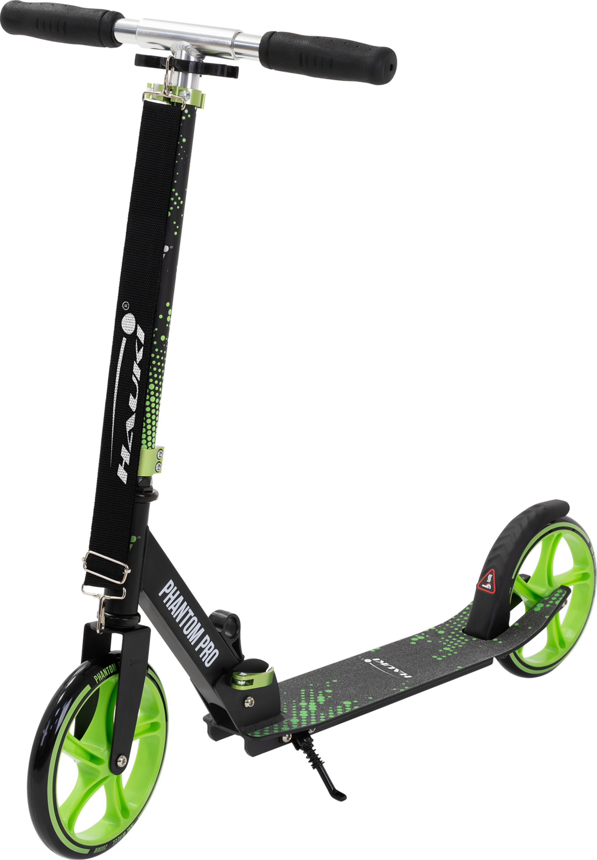 HAUKI, Hauki Foldable Green City Scooter With Adjustable Handlebar, Xxl Wheels, Rear Foot Brake