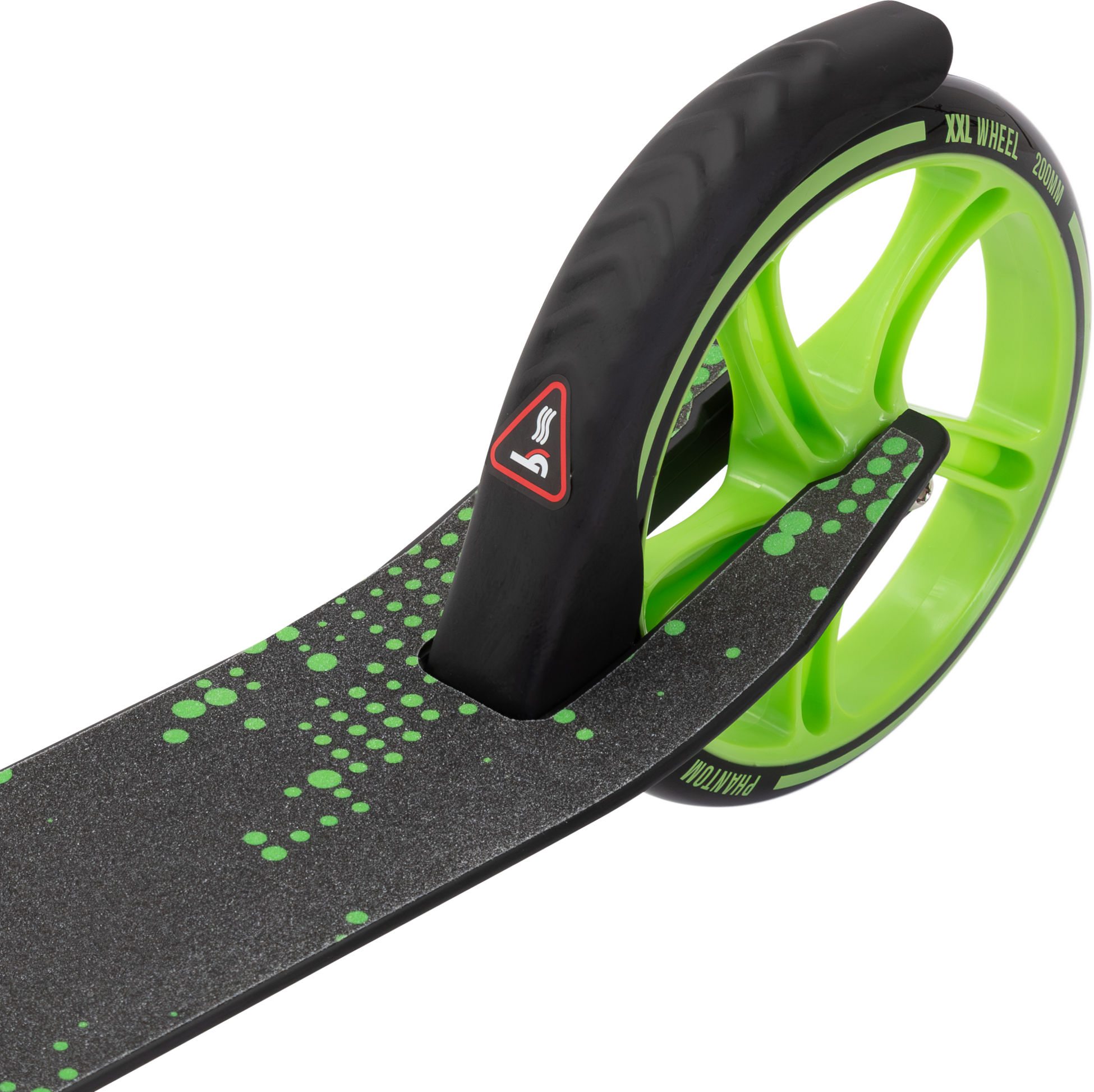 HAUKI, Hauki Foldable Green City Scooter With Adjustable Handlebar, Xxl Wheels, Rear Foot Brake