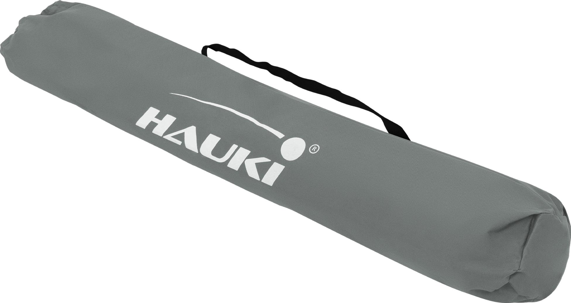 HAUKI, Hauki Folding Camping Bed Xl 210 X 83 X 46 Cm, Grey Portable Sleeping Lounger With Carry Bag