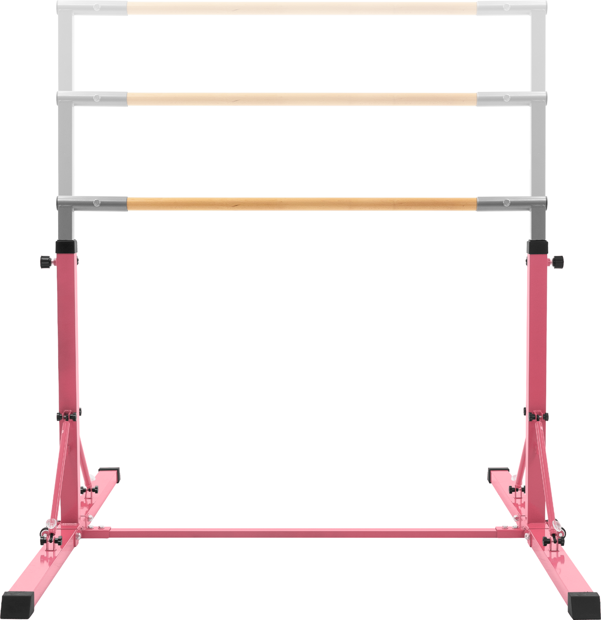 HAUKI, Hauki Gymnastics Bar For Kids, Pink, Adjustable Height 95.5-150 Cm, Foldable Training Bar