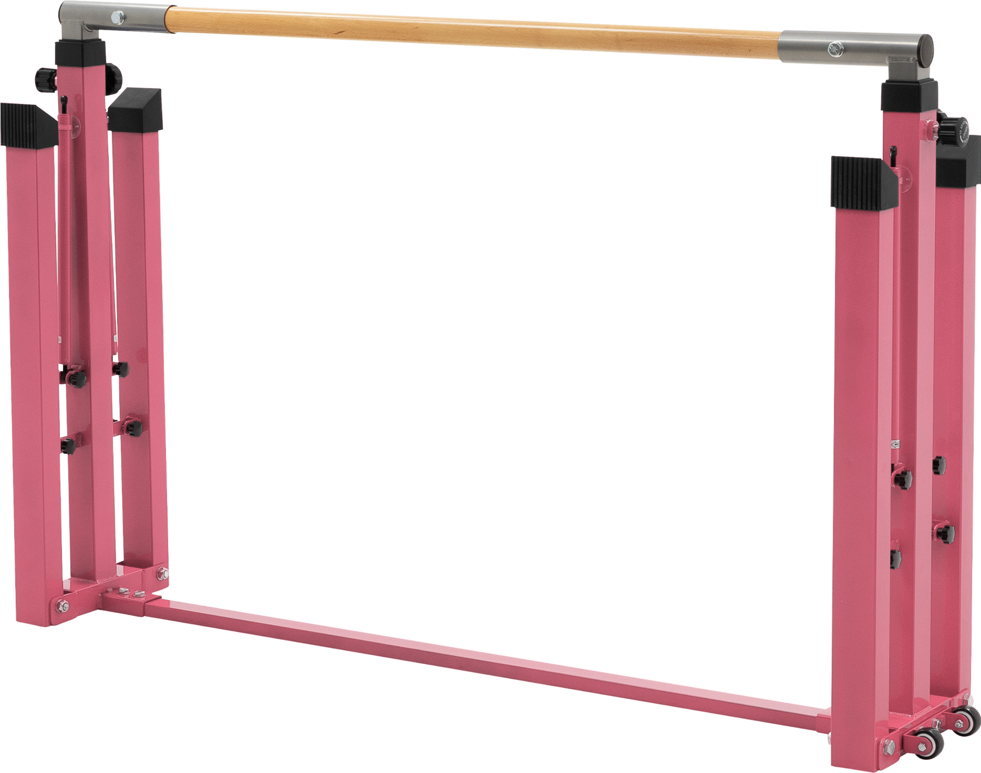 HAUKI, Hauki Gymnastics Bar For Kids, Pink, Adjustable Height 95.5-150 Cm, Foldable Training Bar