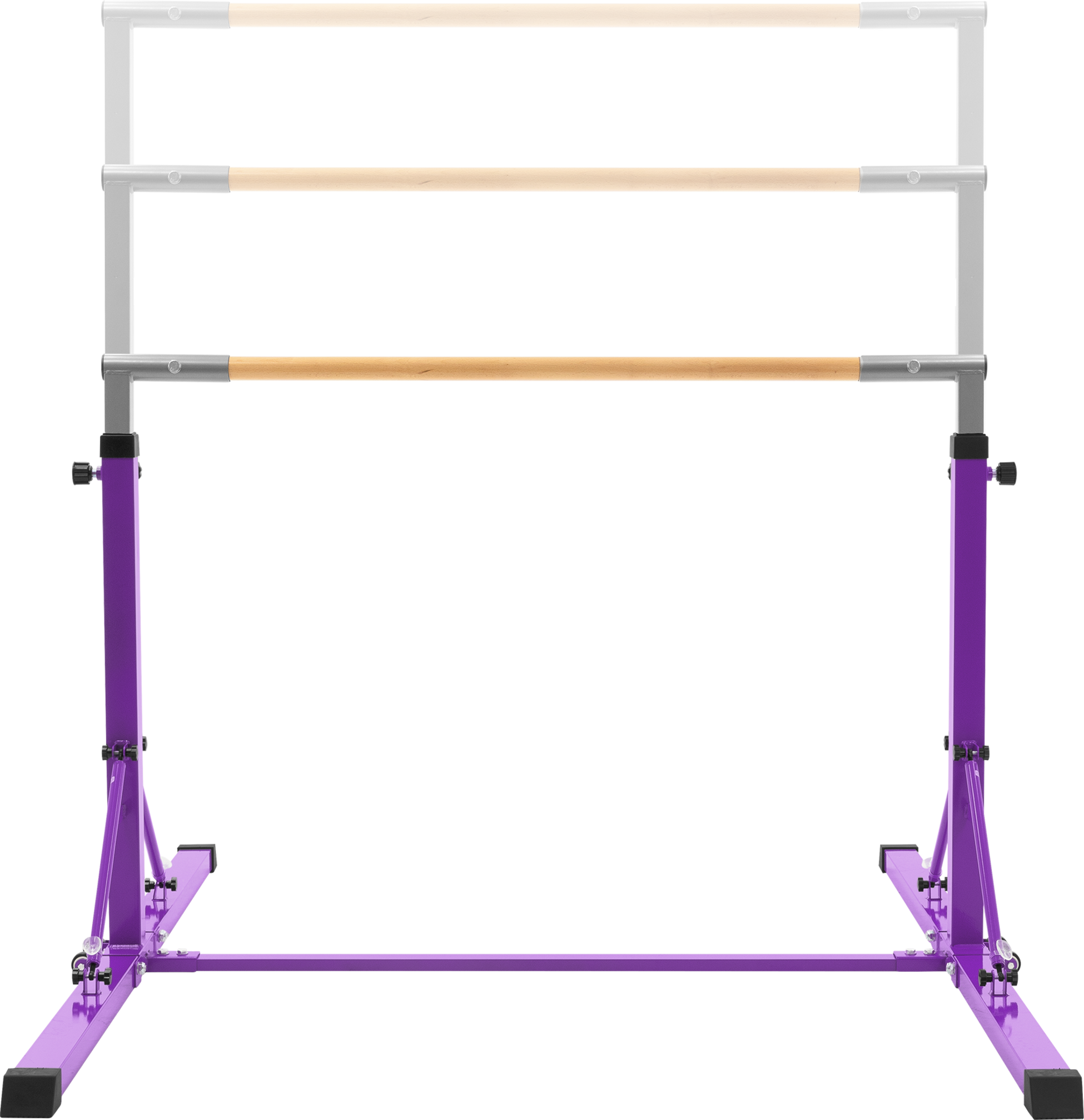 HAUKI, Hauki Gymnastics Bar For Kids, Purple, Adjustable Height 95.5-150 Cm, Foldable Training Bar