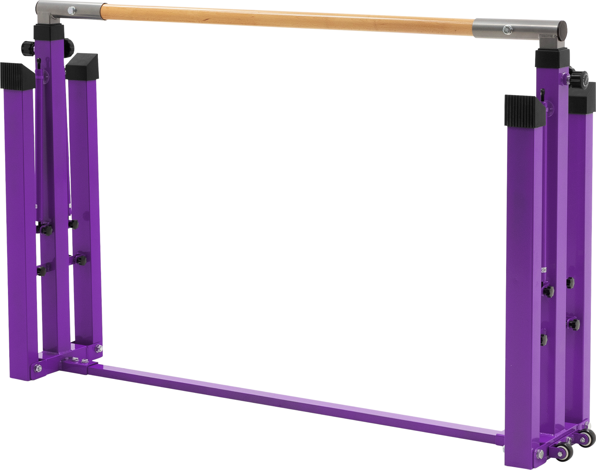 HAUKI, Hauki Gymnastics Bar For Kids, Purple, Adjustable Height 95.5-150 Cm, Foldable Training Bar