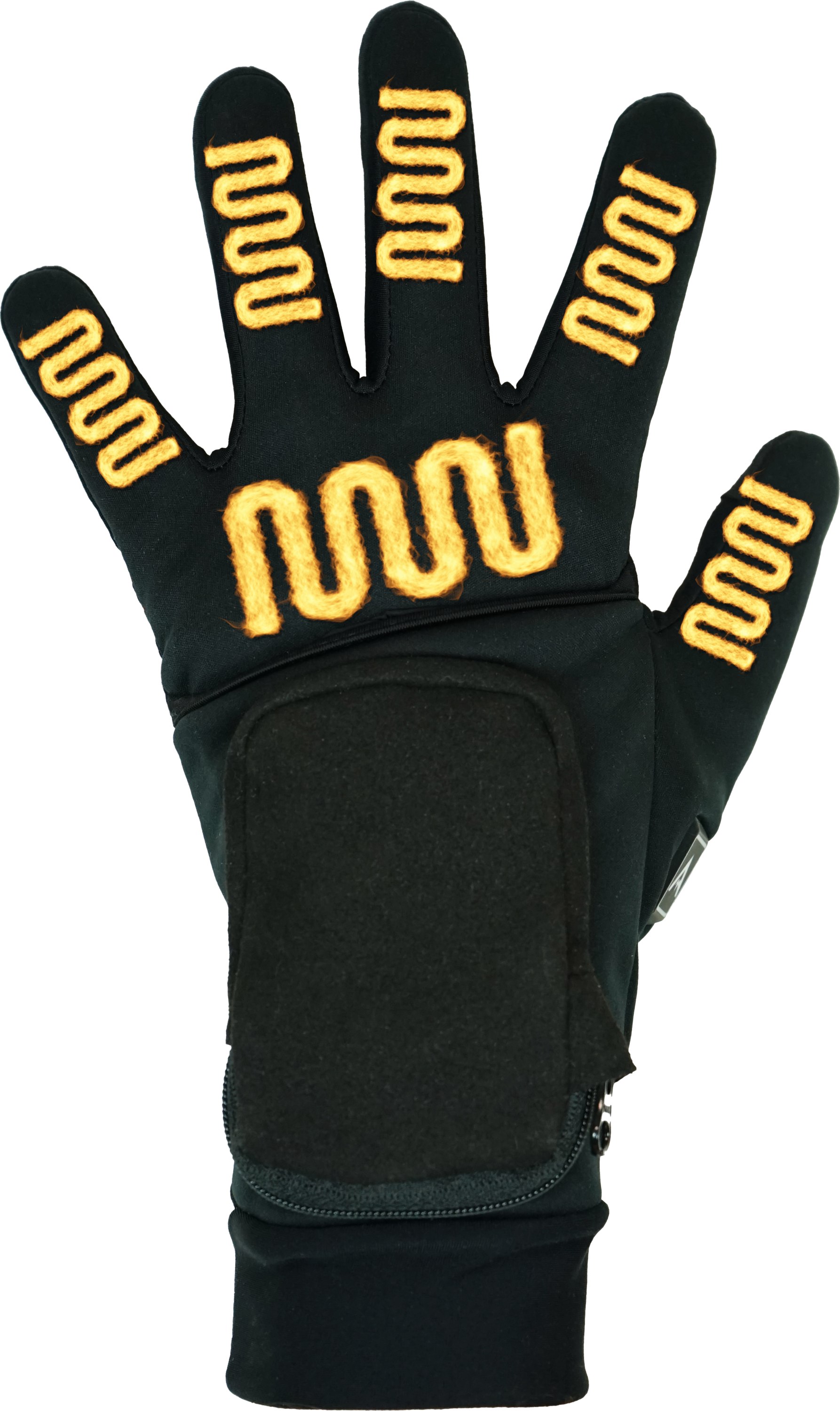 AVIGNON, Heat Flexduo - Tunn V&auml;rmehandske Utf&auml;llbar Luva - Black