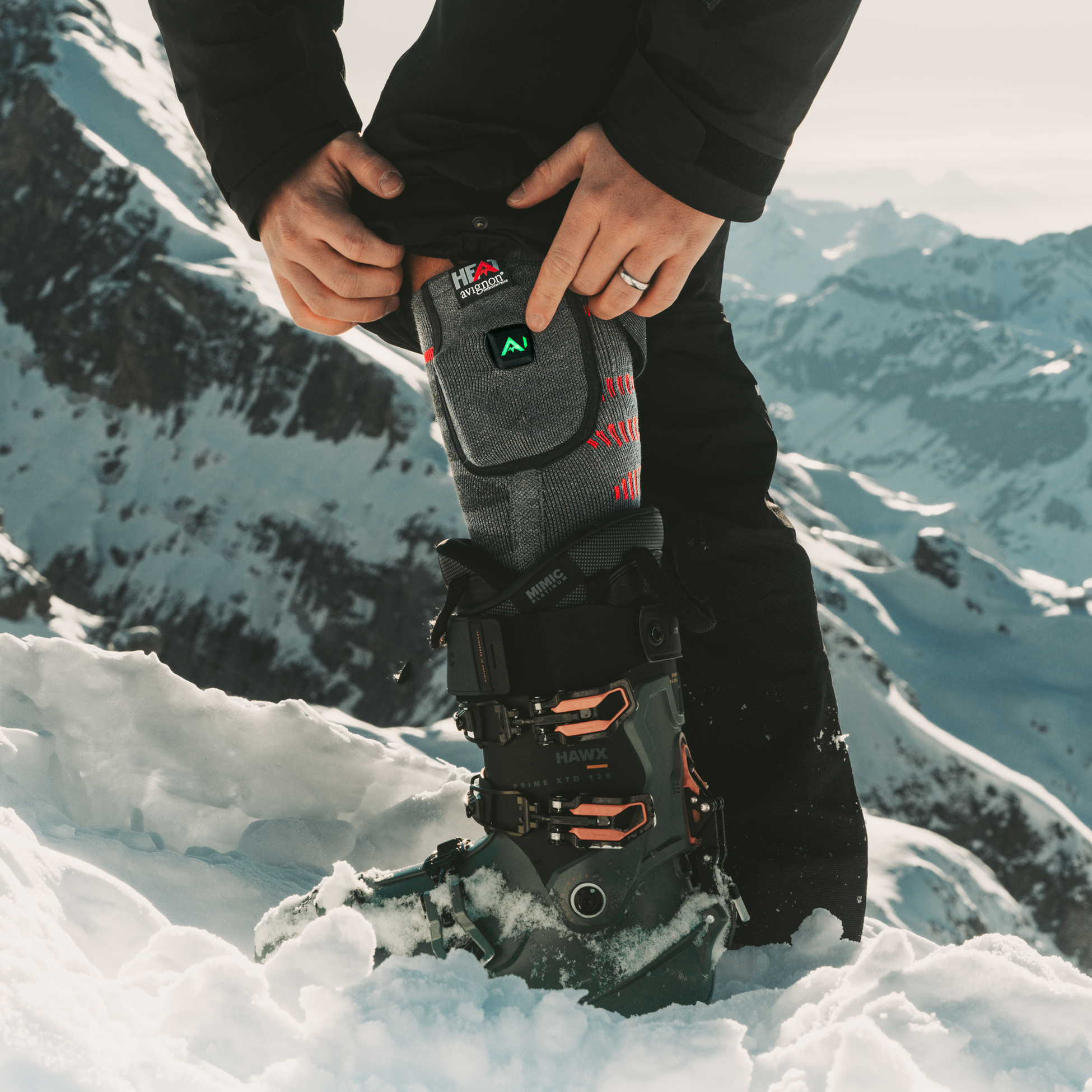 AVIGNON, Heat Surroundactive V2 Tunn V&auml;rmestrumpa Powerbank