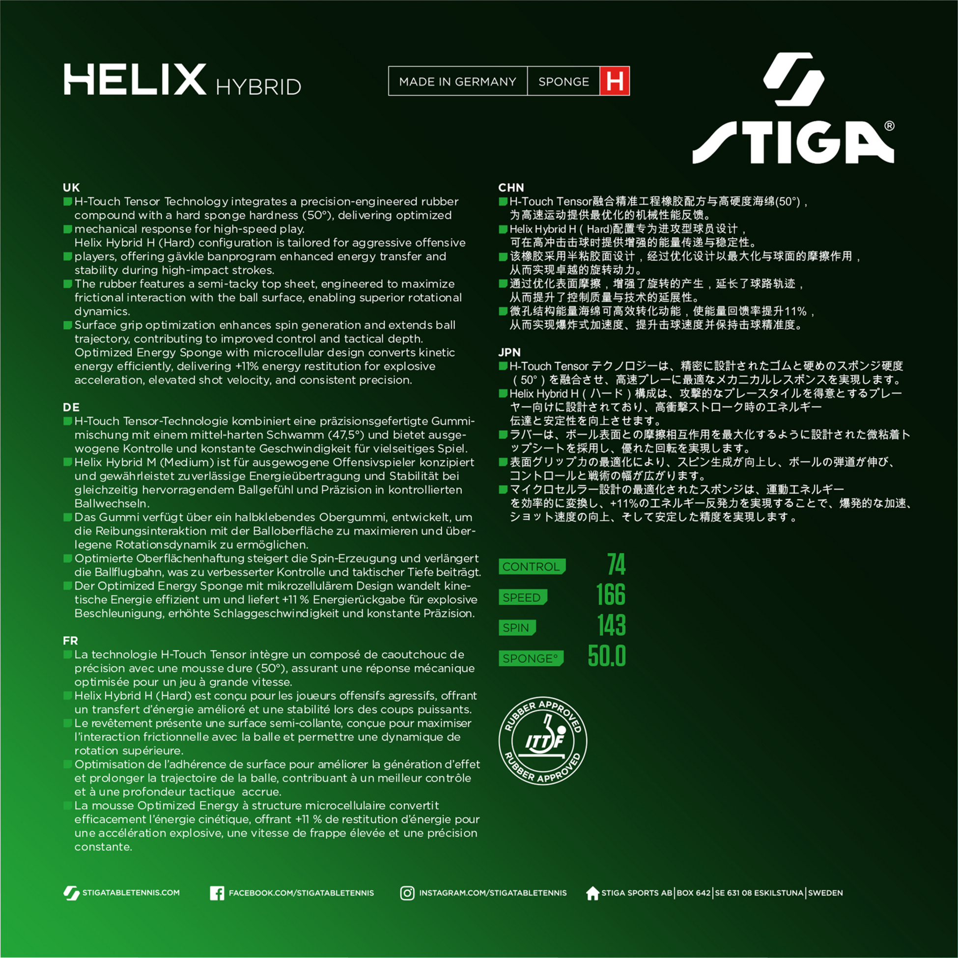STIGA, Helix Hybrid H Red 2,2