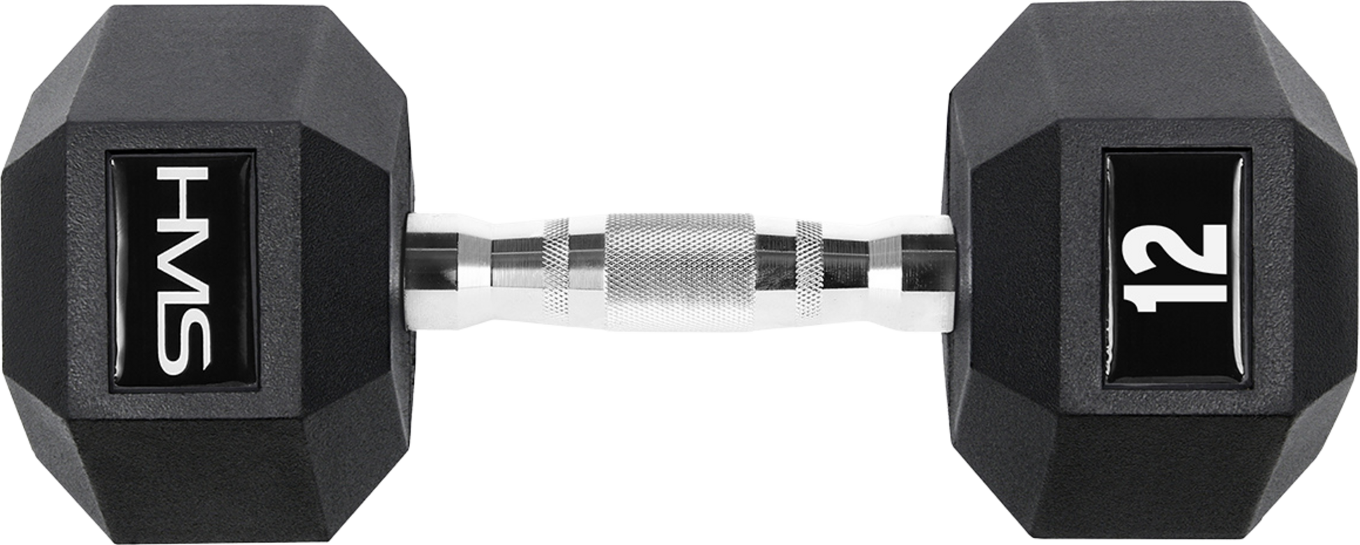 NORTHIX, Hex Dumbbell 12 Kg &ndash; Rubber Coated, Anti-roll Design