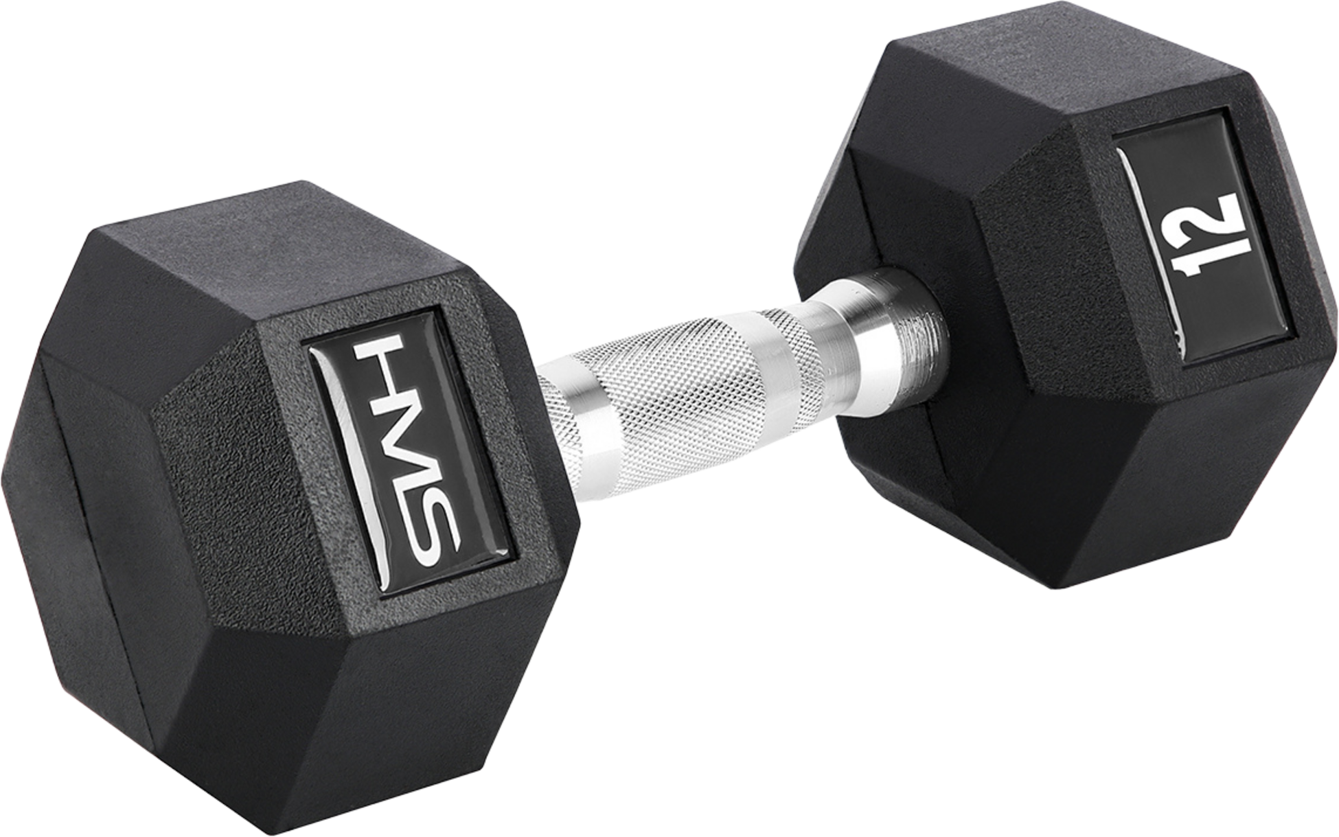 NORTHIX, Hex Dumbbell 12 Kg &ndash; Rubber Coated, Anti-roll Design