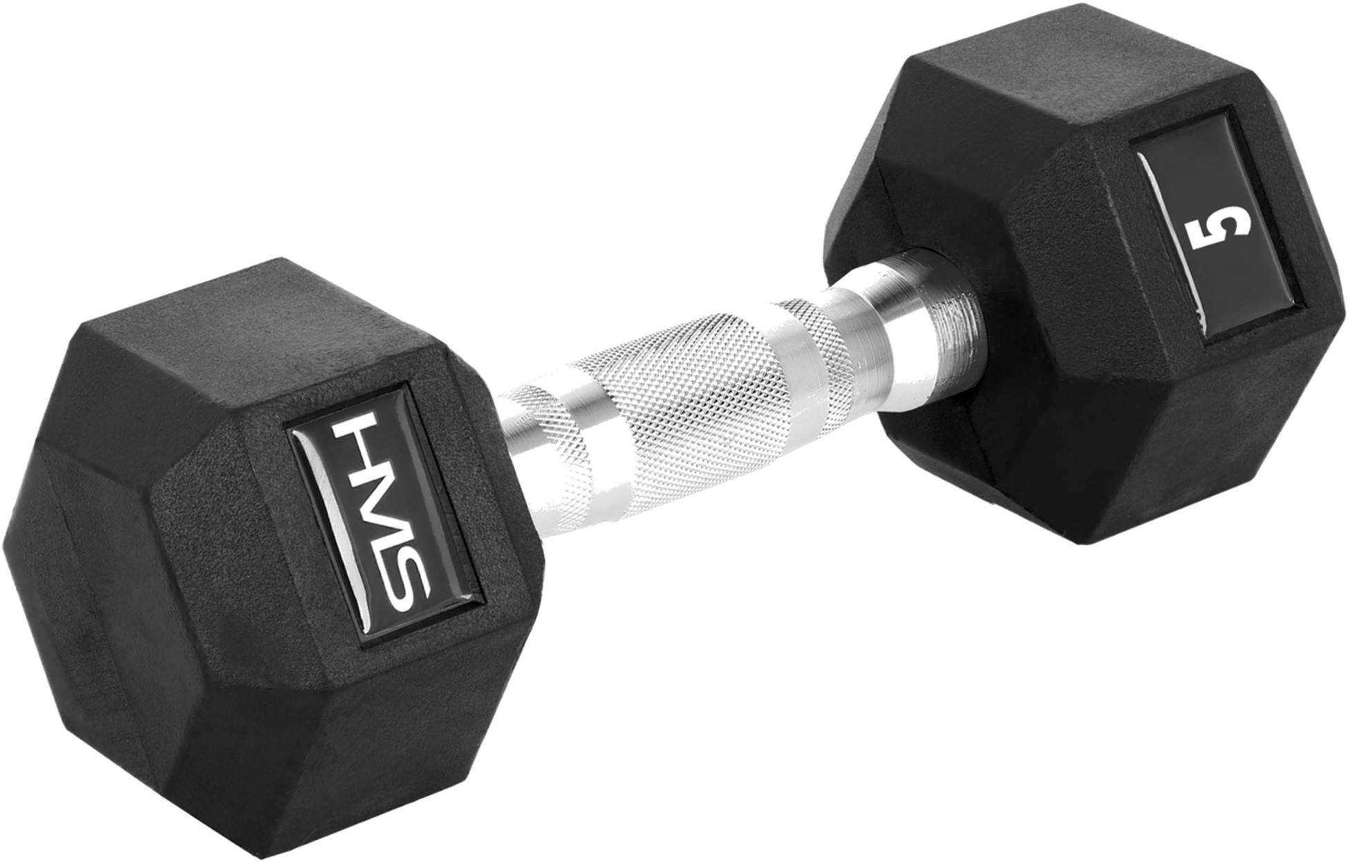 NORTHIX, Hex Dumbbell 5 Kg, Rubber-coated, Knurled Handle