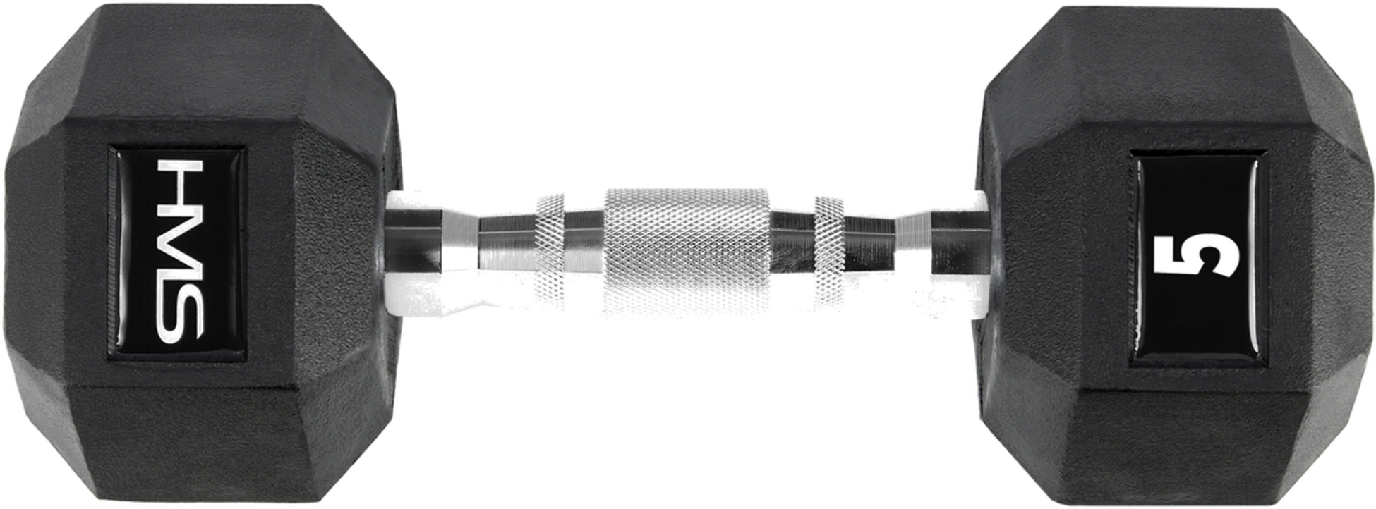 NORTHIX, Hex Dumbbell 5 Kg, Rubber-coated, Knurled Handle