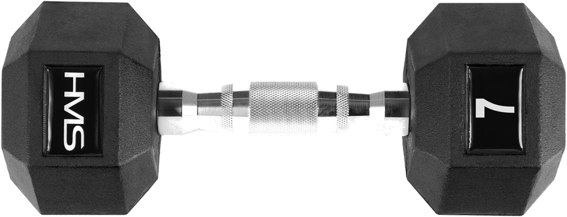 NORTHIX, Hex Dumbbell 7 Kg, Rubber Coated, Knurled Grip